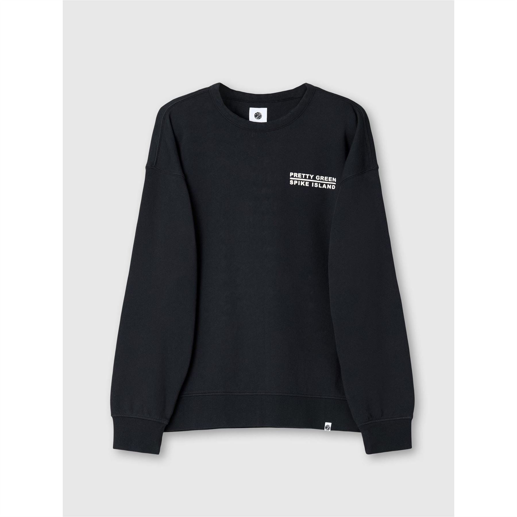 Pretty Green Spike Island Graphic Regular Fit Sweatshirt