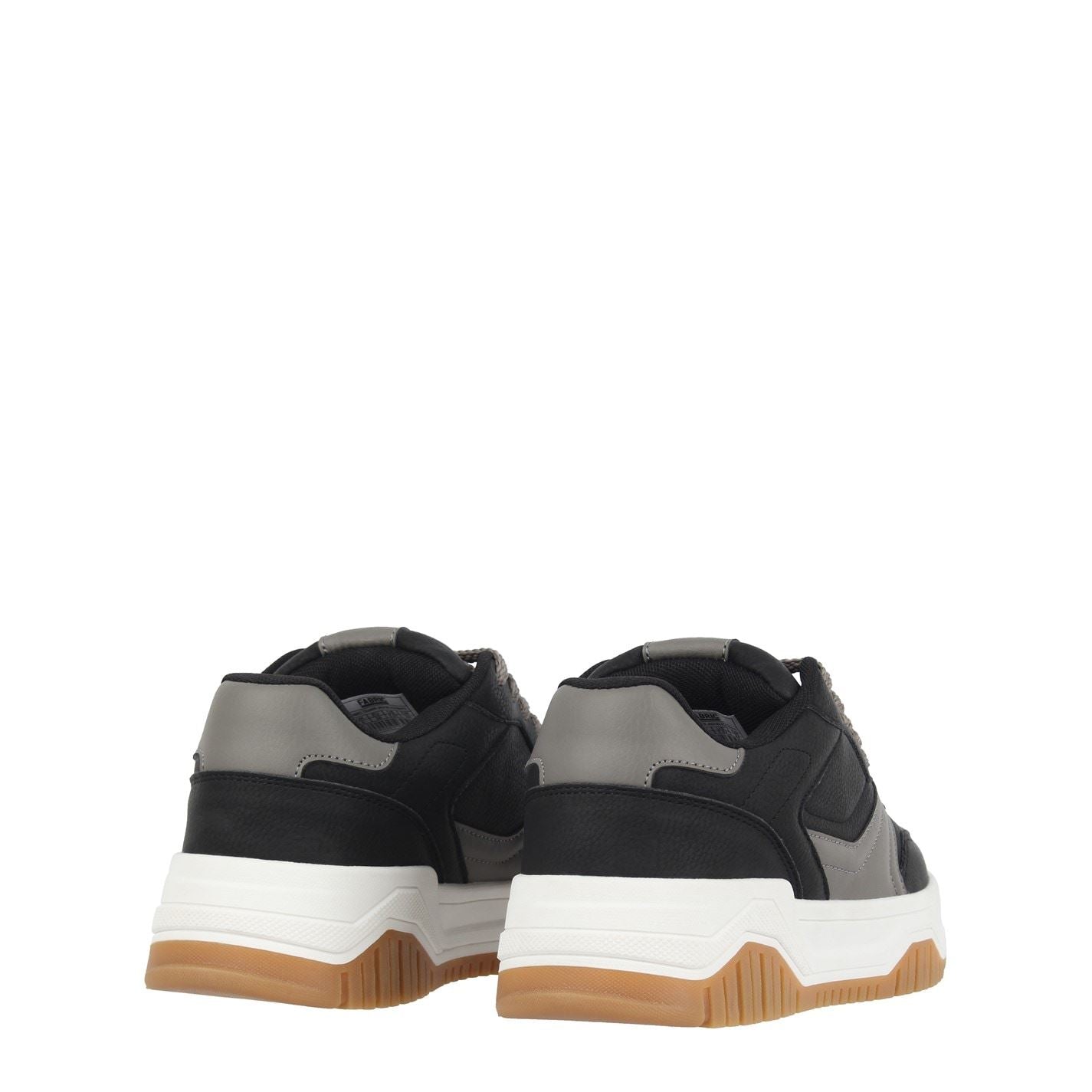 Fabric JN54 Round Toe Flat Heel Trainers