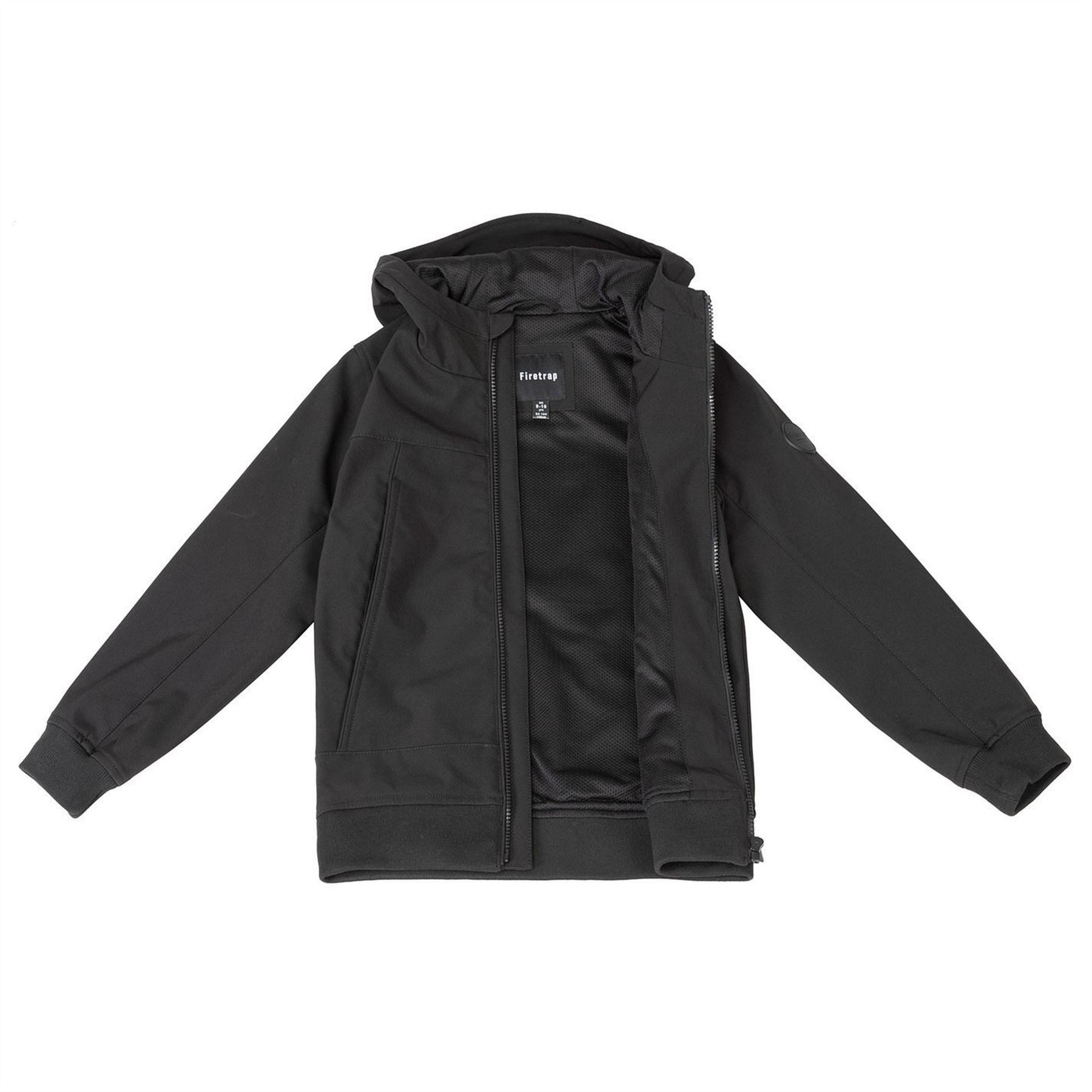 Firetrap  Pocket Hooded Long Sleeve Softshell Jacket