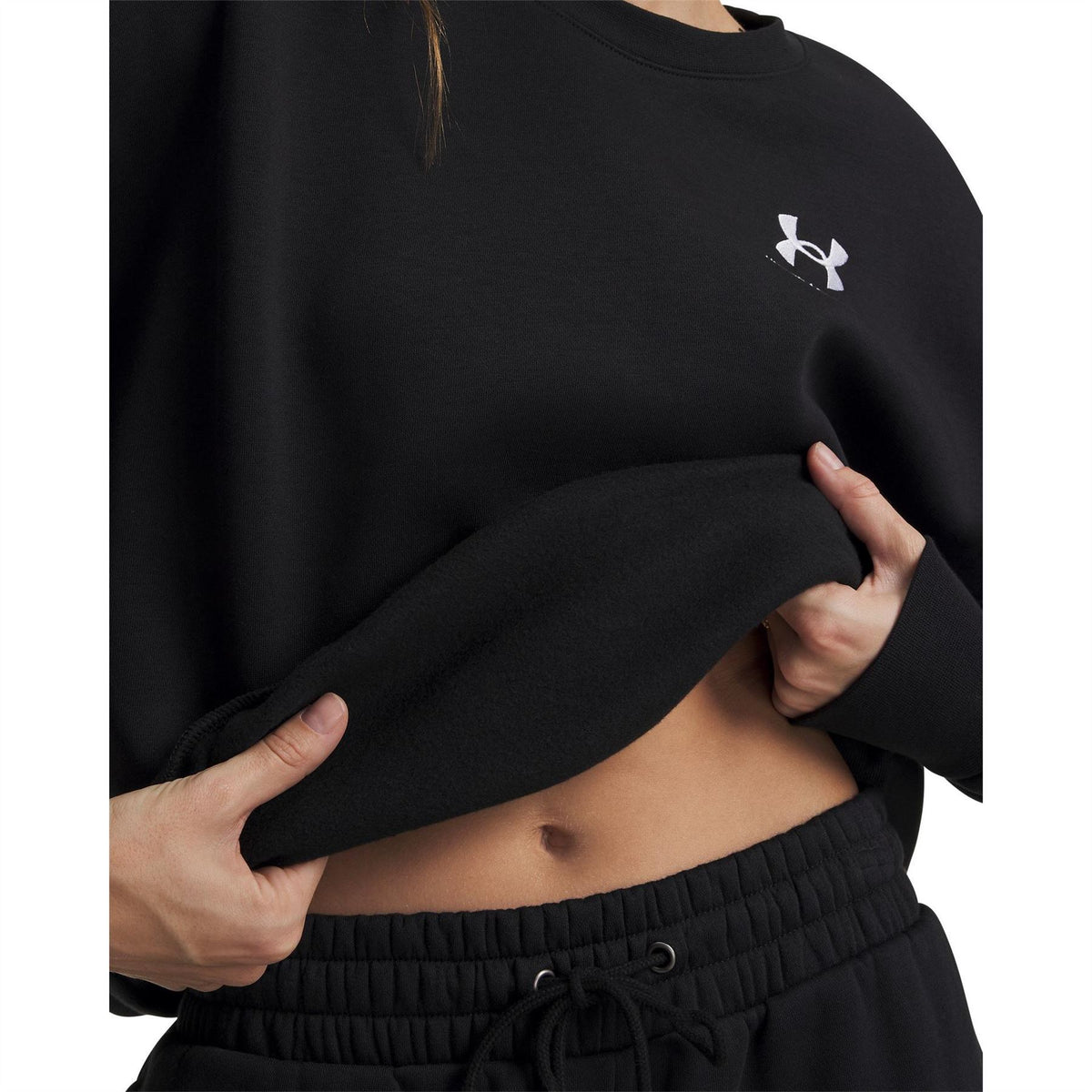 Under Armour Womens Armour Ua Icon Fleece Os Crew Sweatshirt