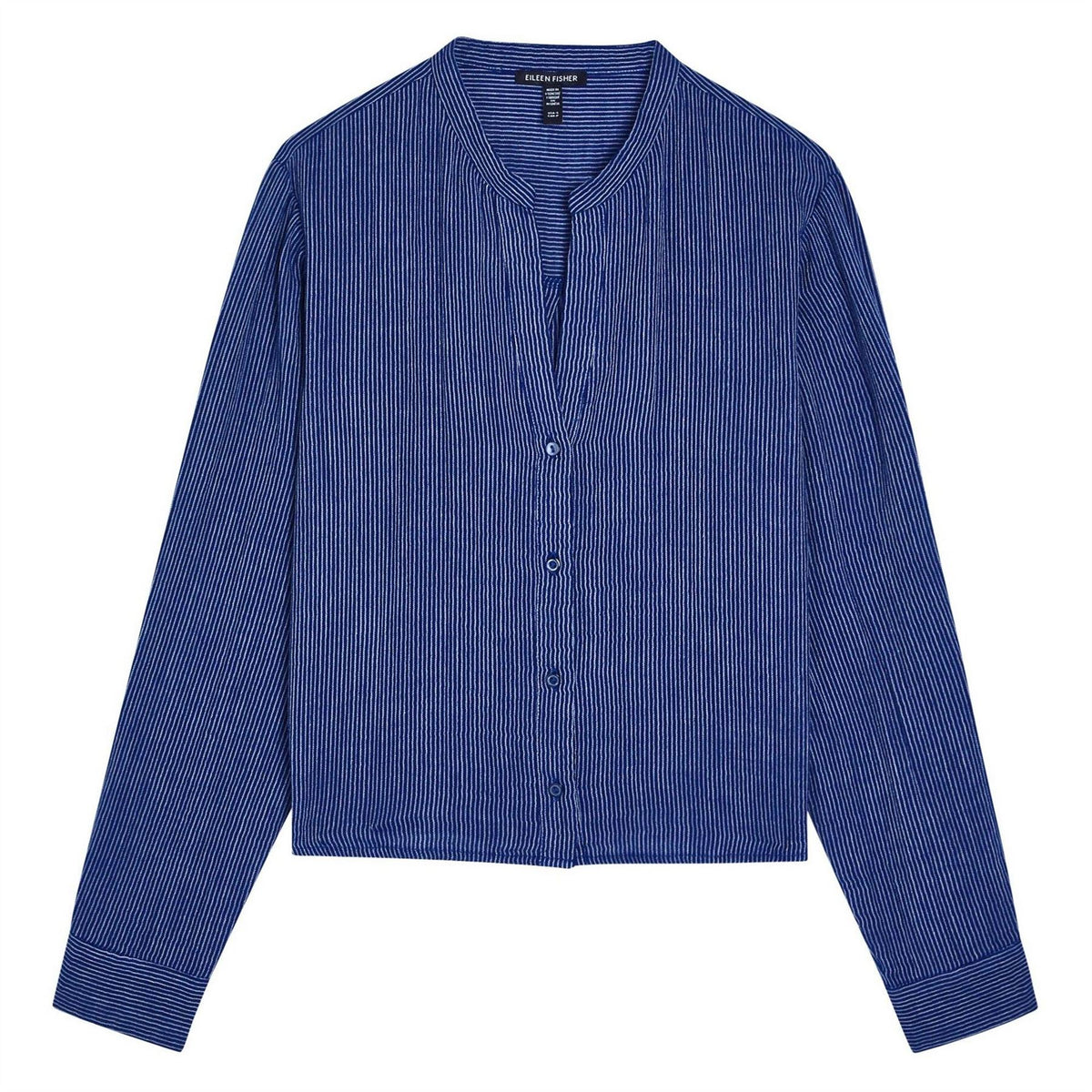 Eileen Fisher Mandarin Collar Cut Awa