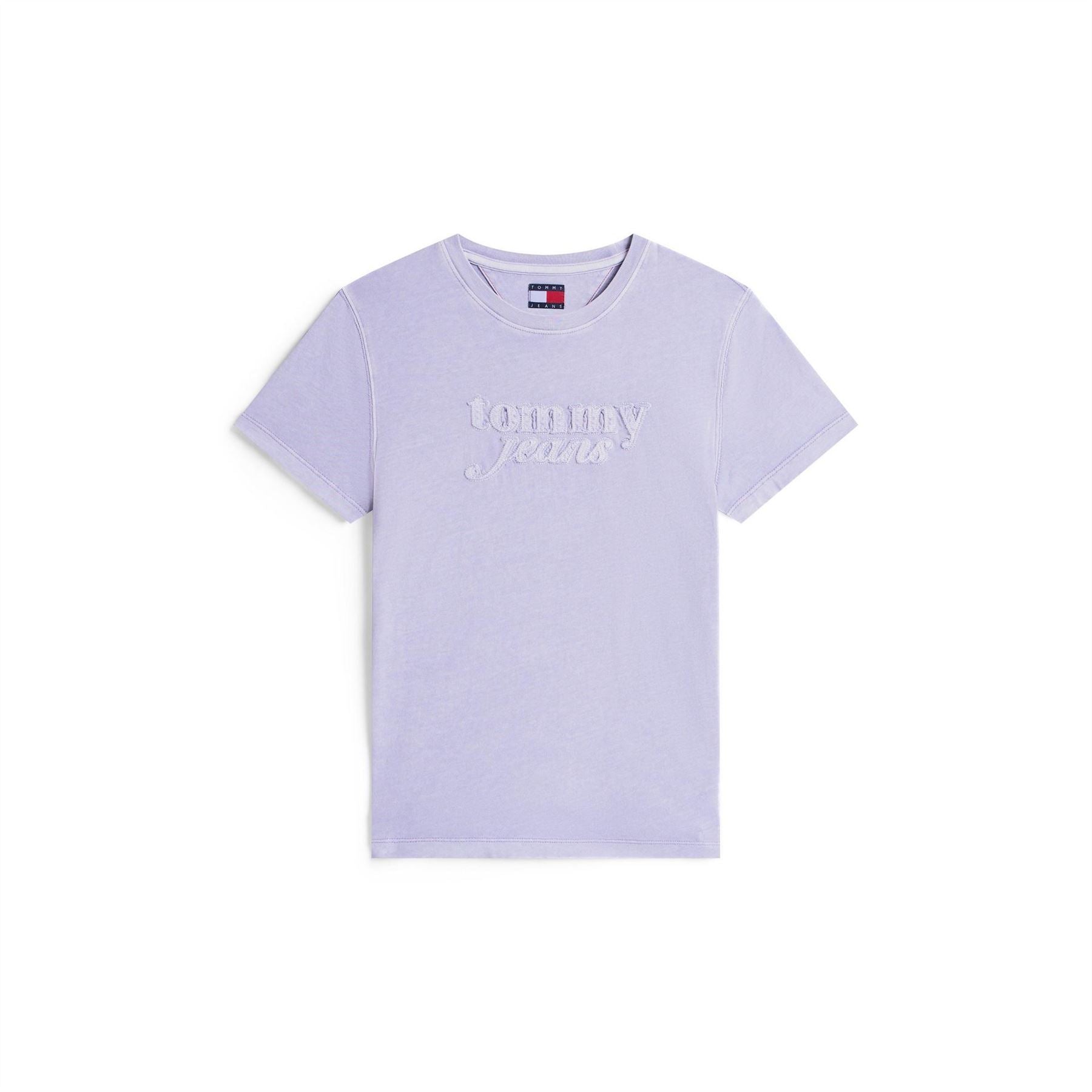 Tommy Jeans Script Lacoste Lettering Crew Neck Short Sleeve T-Shirt