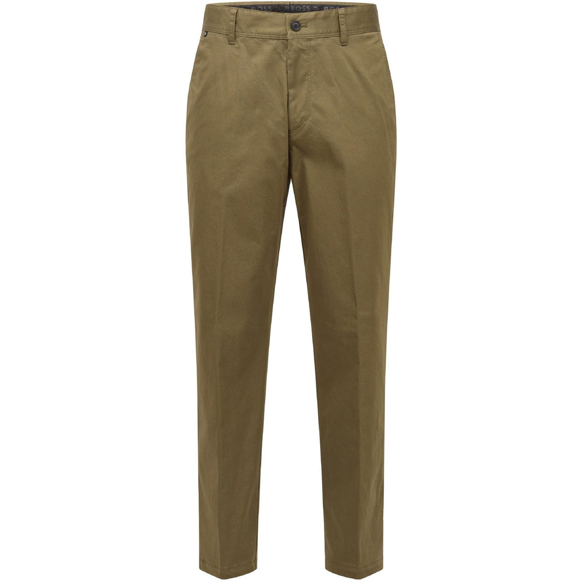 Boss Solid Patterned Straight Chinos