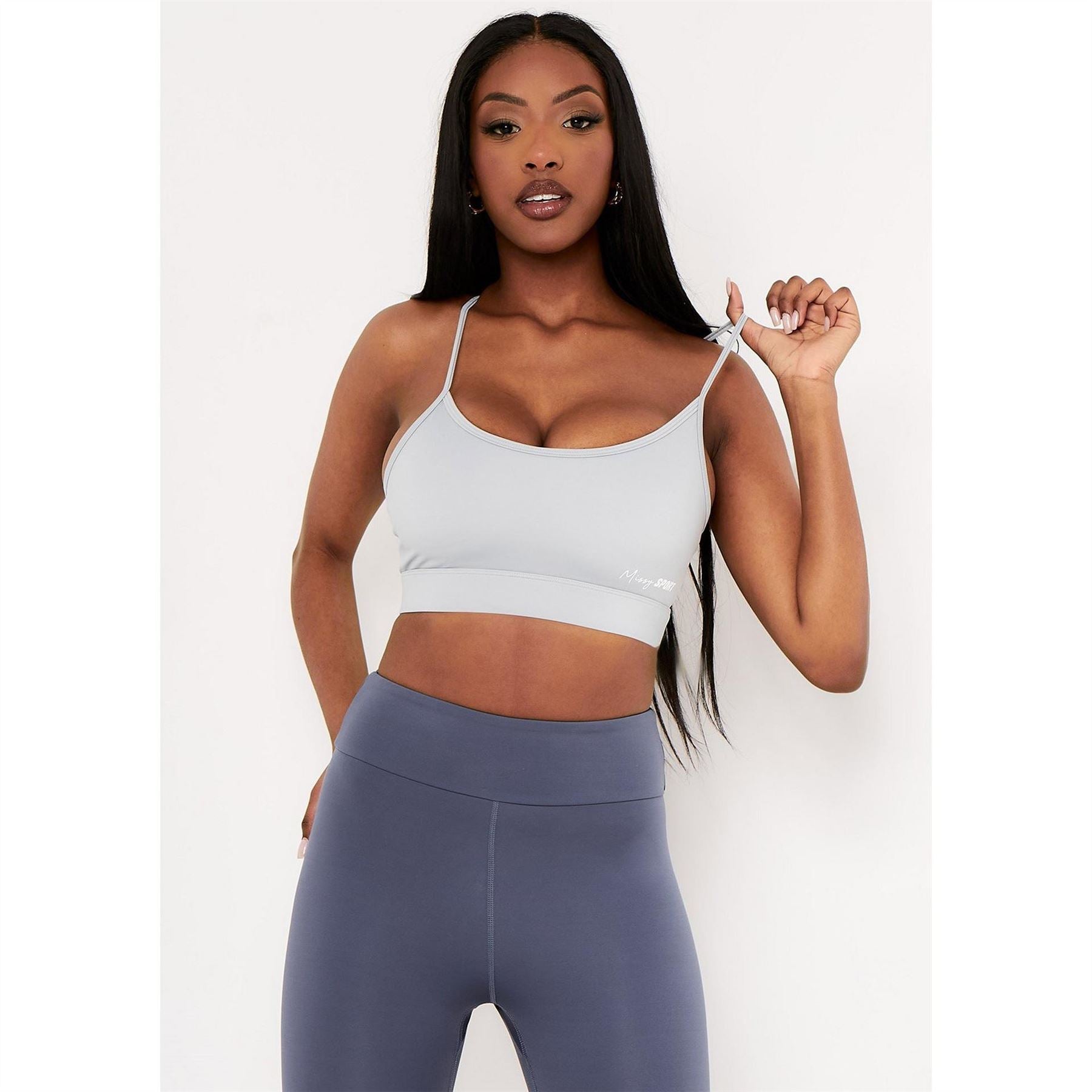 Missy Empire Sport Strappy Crop Gym Top