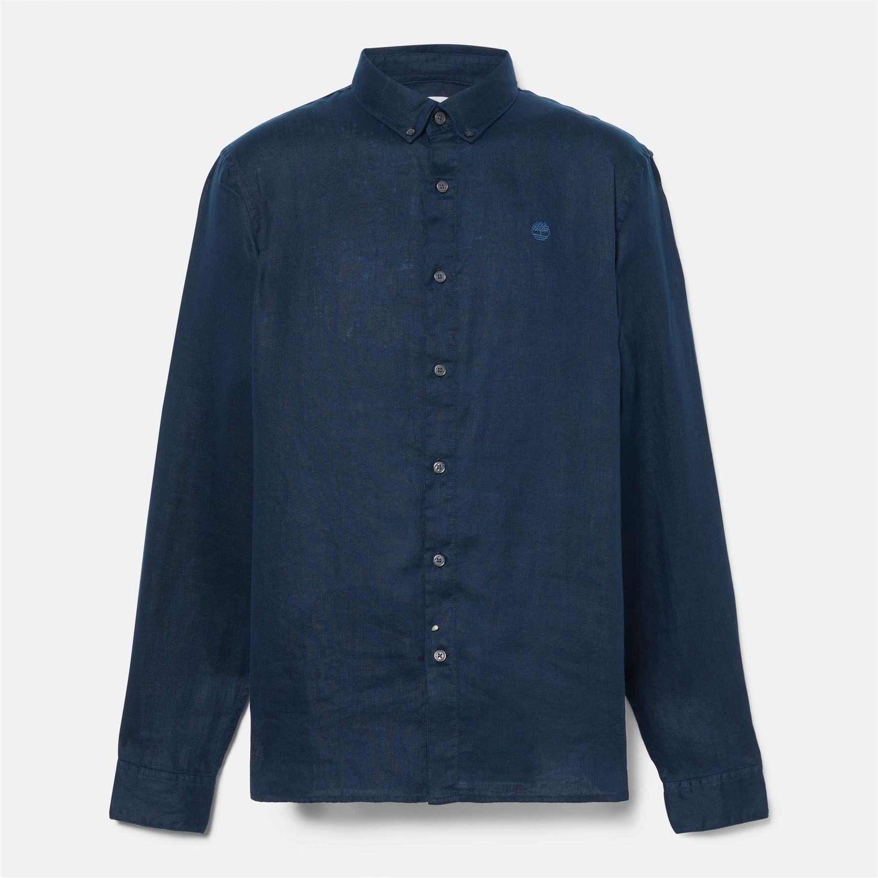 Timberland Mill Brook Linen Leaf Green Long Sleeve Plain Shirt