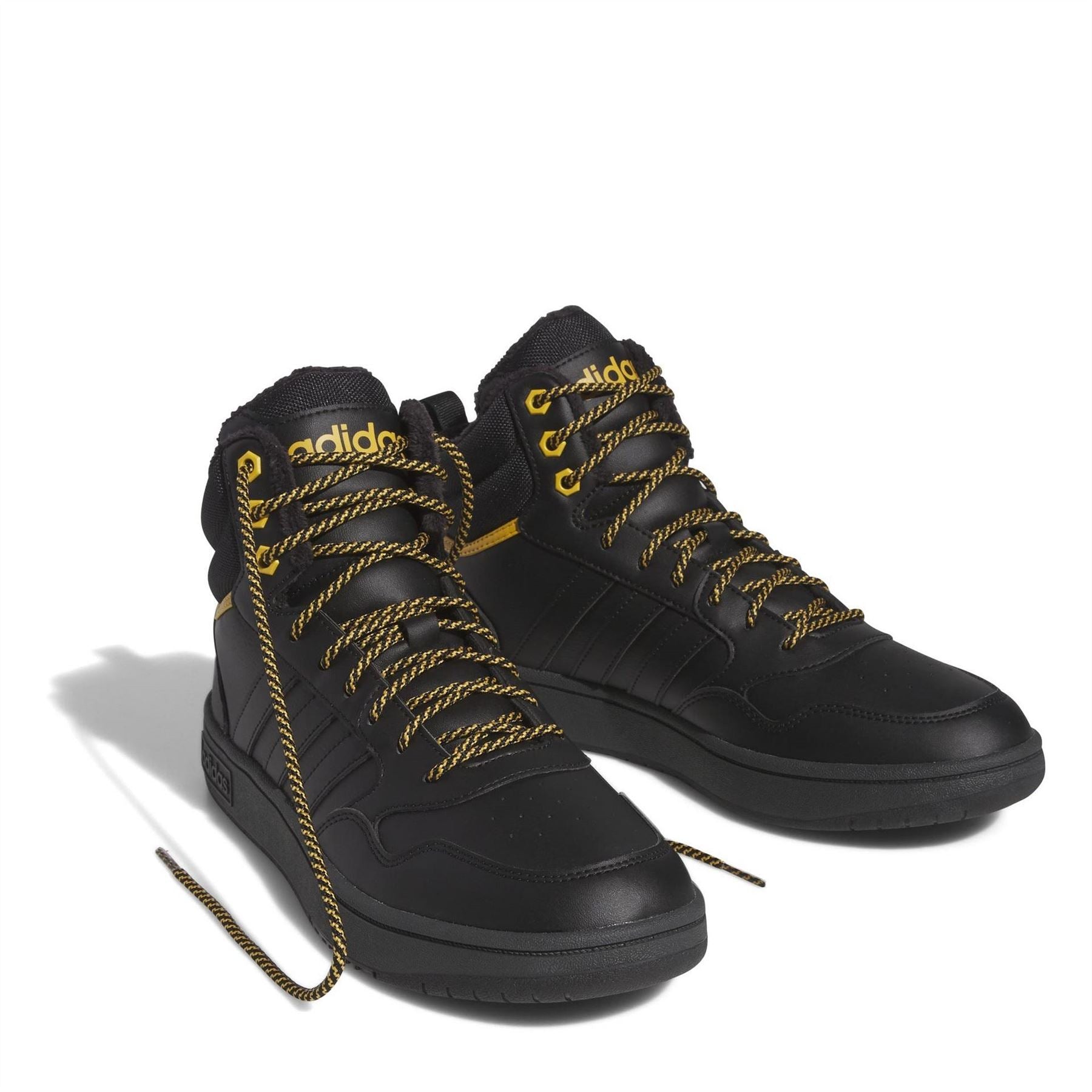 adidas Mens 3.0 Mid Lifestyle Basketball Classic Fur Lining Winterized Shoes
