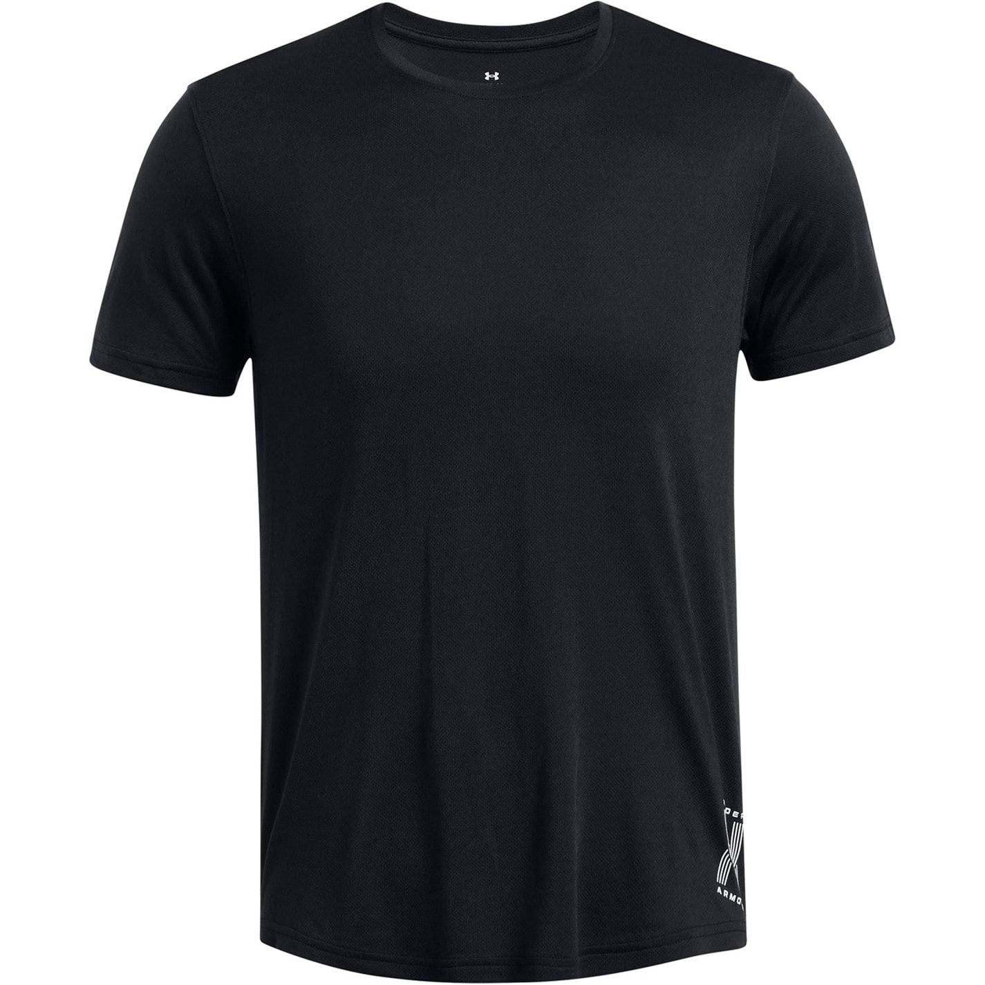 Under Armour Run Graphic Lettering Crew Neck Athletic Top