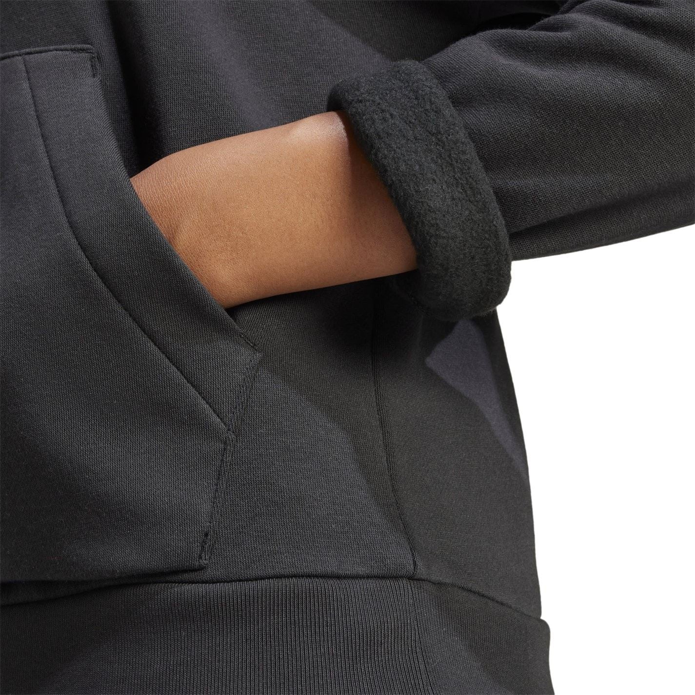 adidas Essentials 3 Stripes Fleece Hoodie