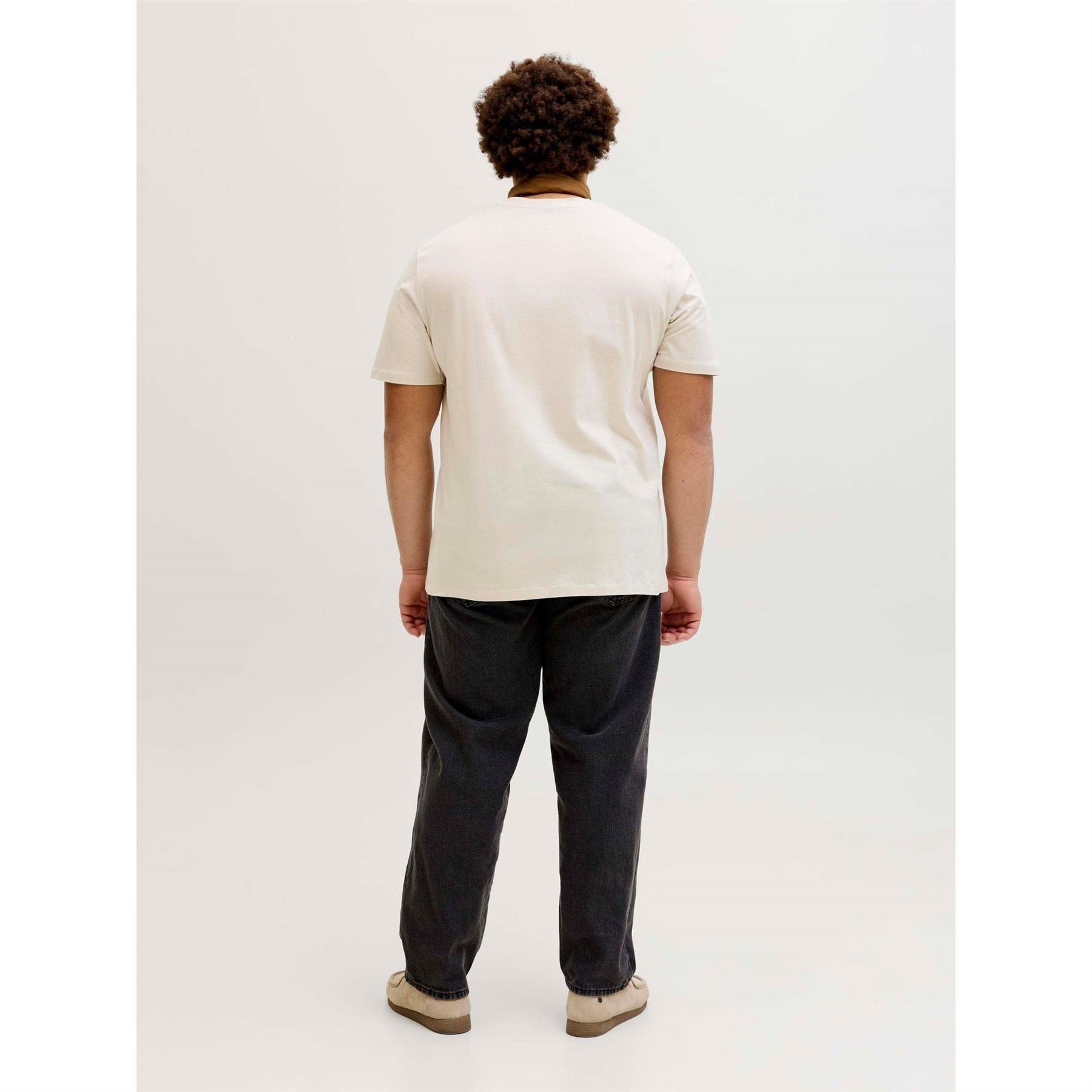 Jack and Jones Archive Logo Print Text Graphic Crew Neck Short Sleeve T-Shirt