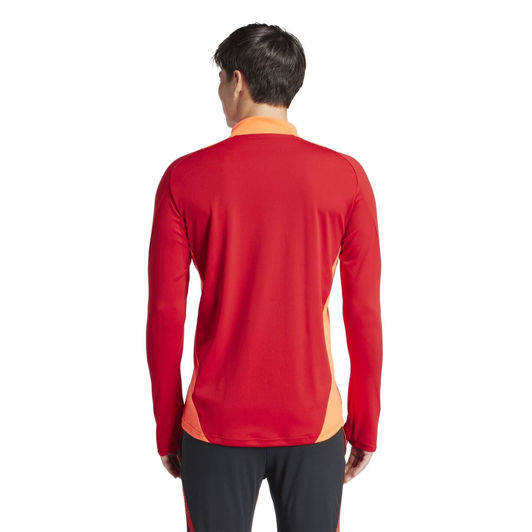 adidas Tiro24 Zip Neck Band Collar Long Sleeve Athletic Top
