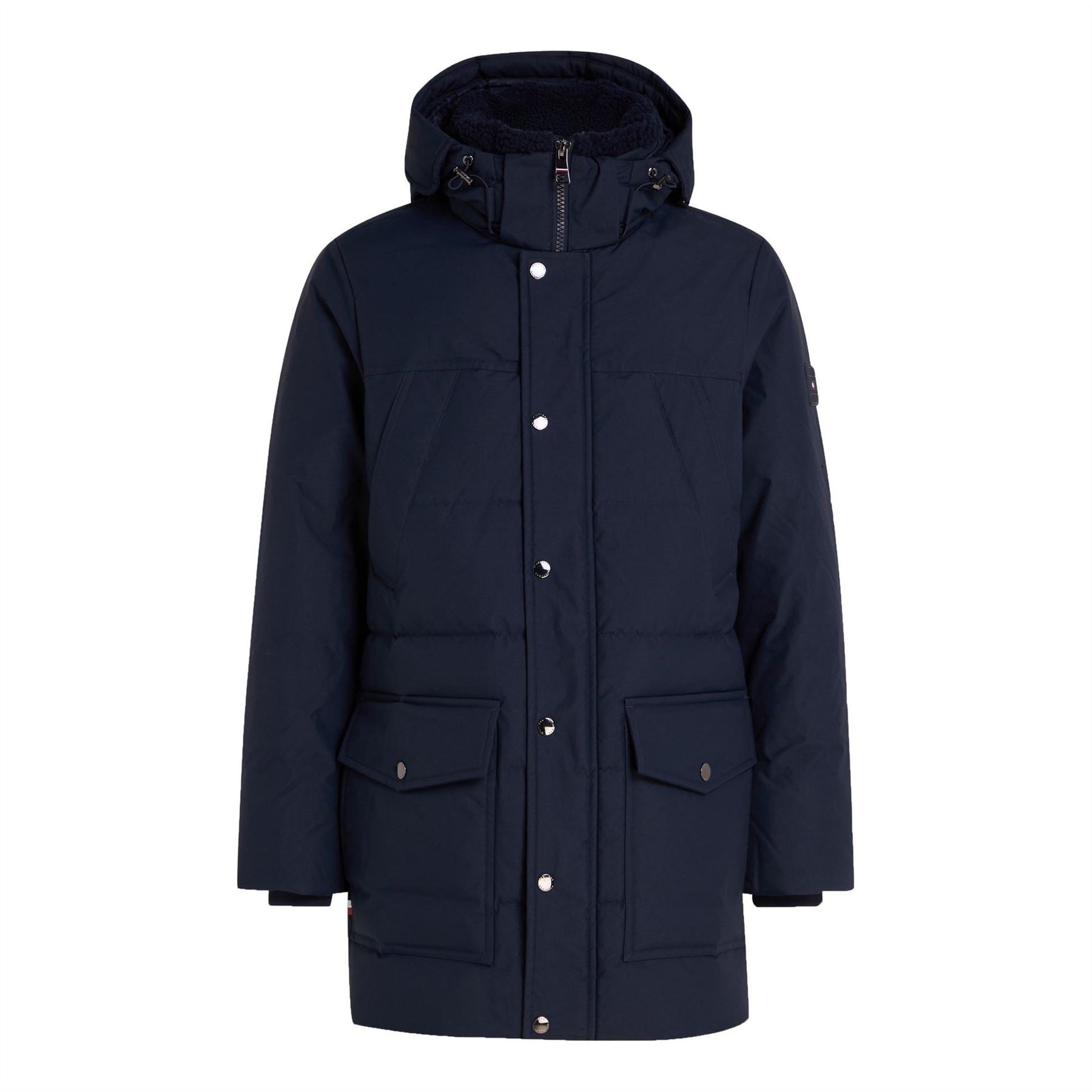 Tommy Hilfiger Padded Utility DWR Hooded Thigh Length Parka
