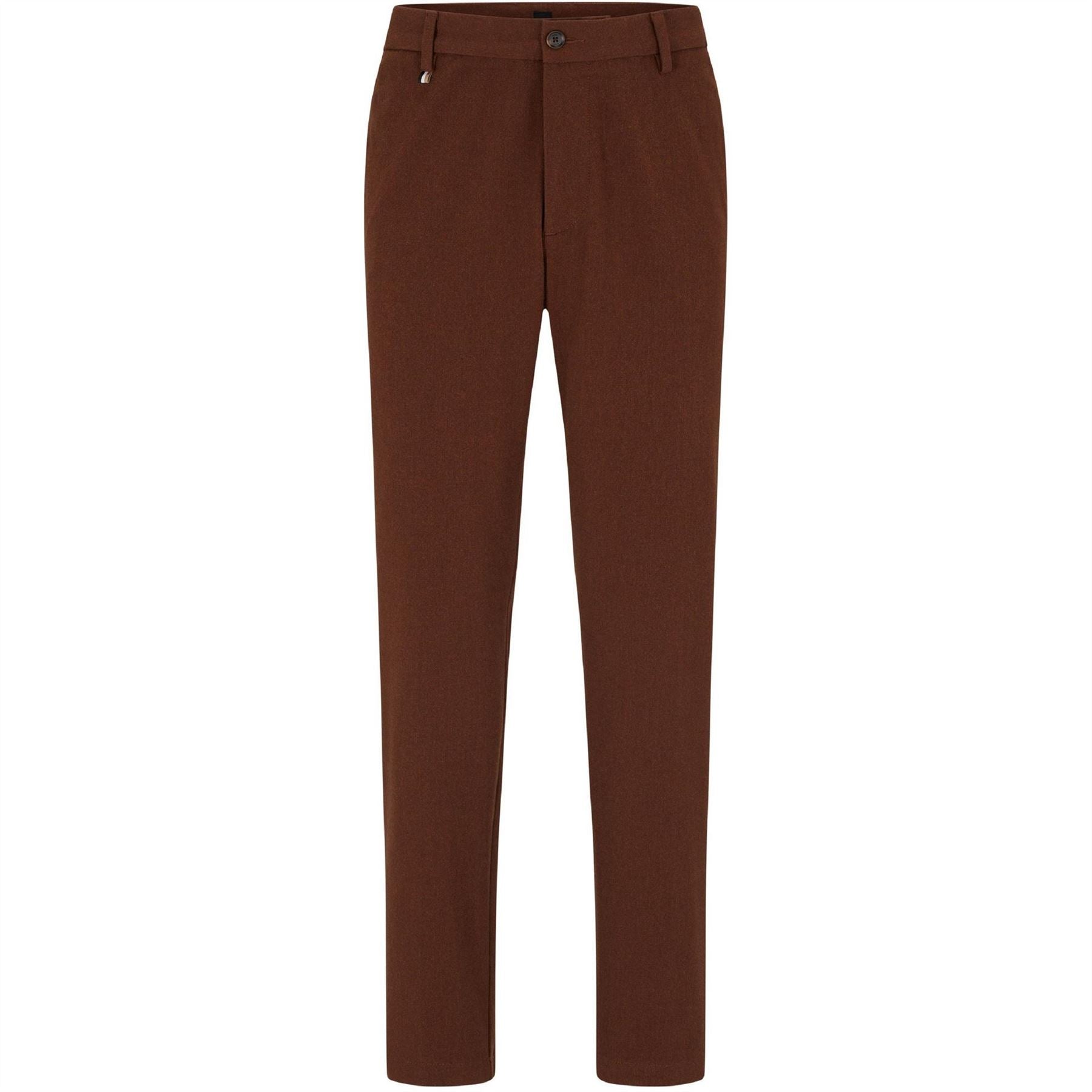 Boss Kane Solid Patterned Slim Cut Trousers