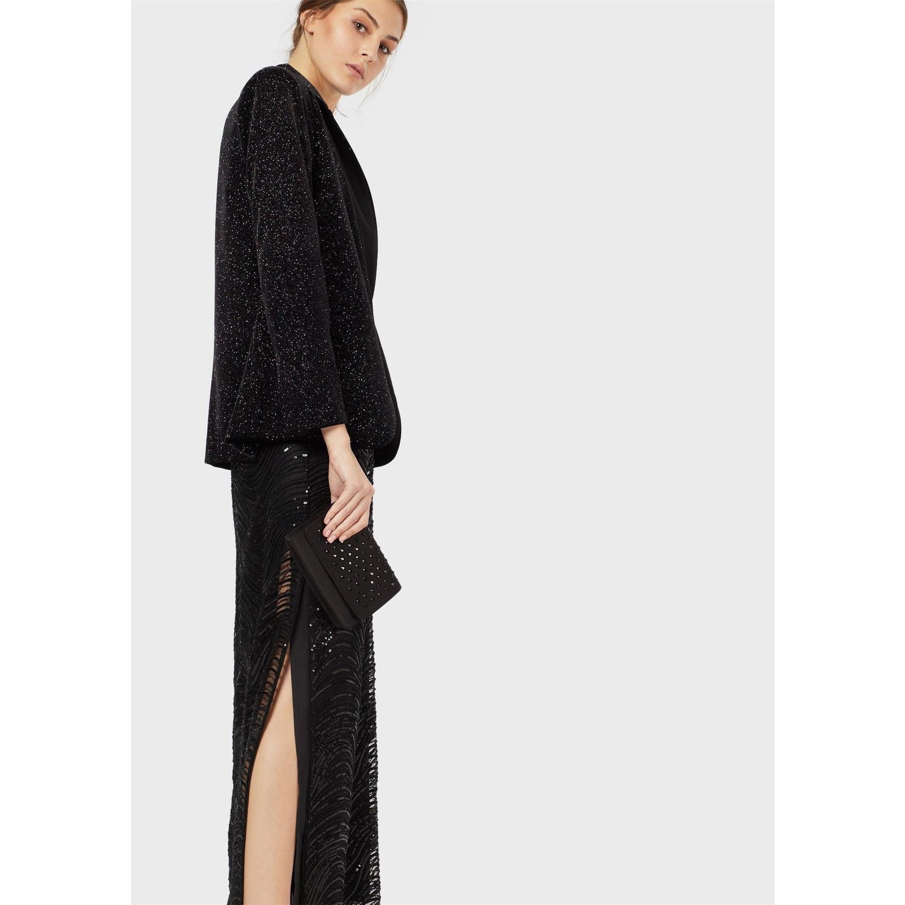 Emporio Armani Lace Textured Maxi Dress