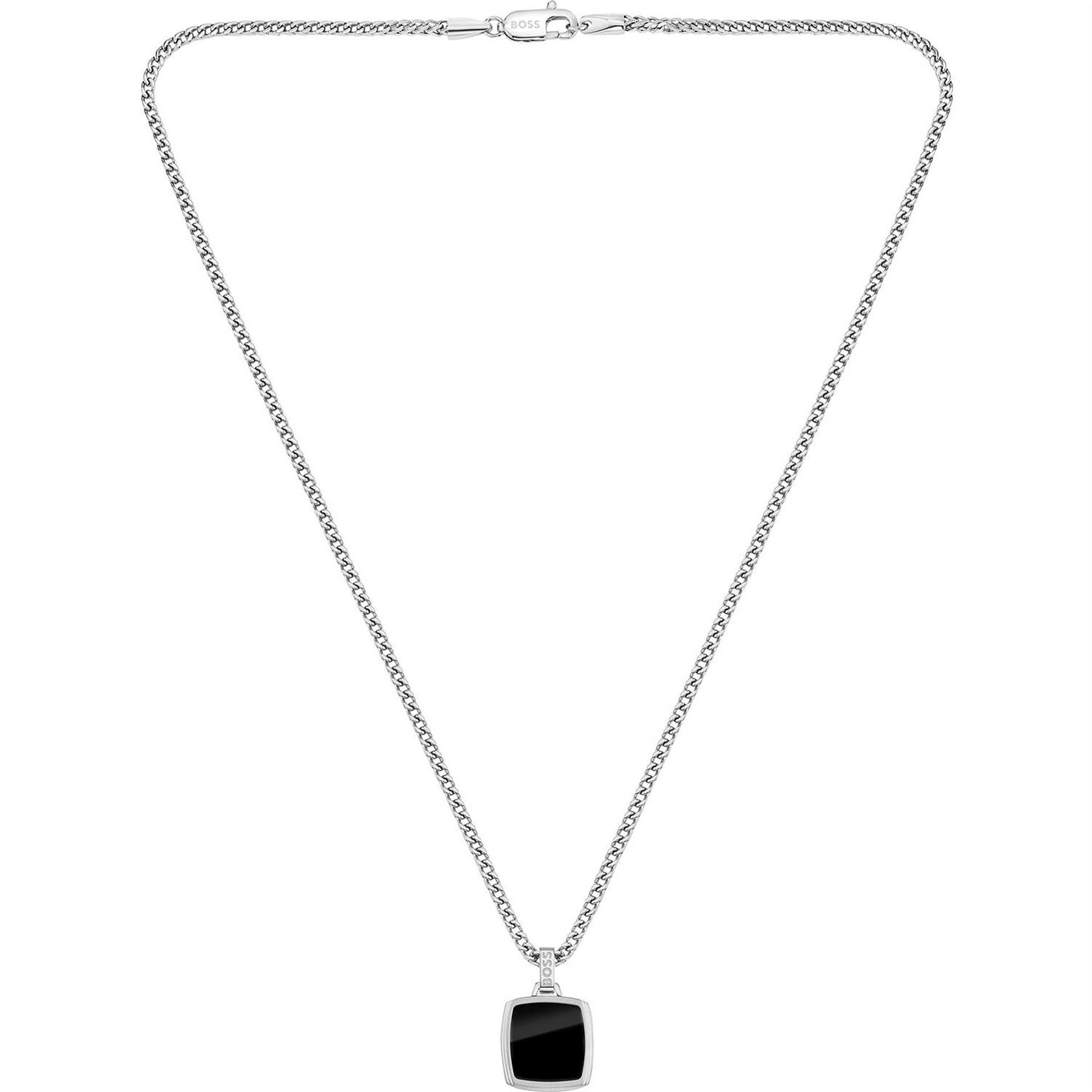 Boss Odell Black Onyx Pendant Necklace