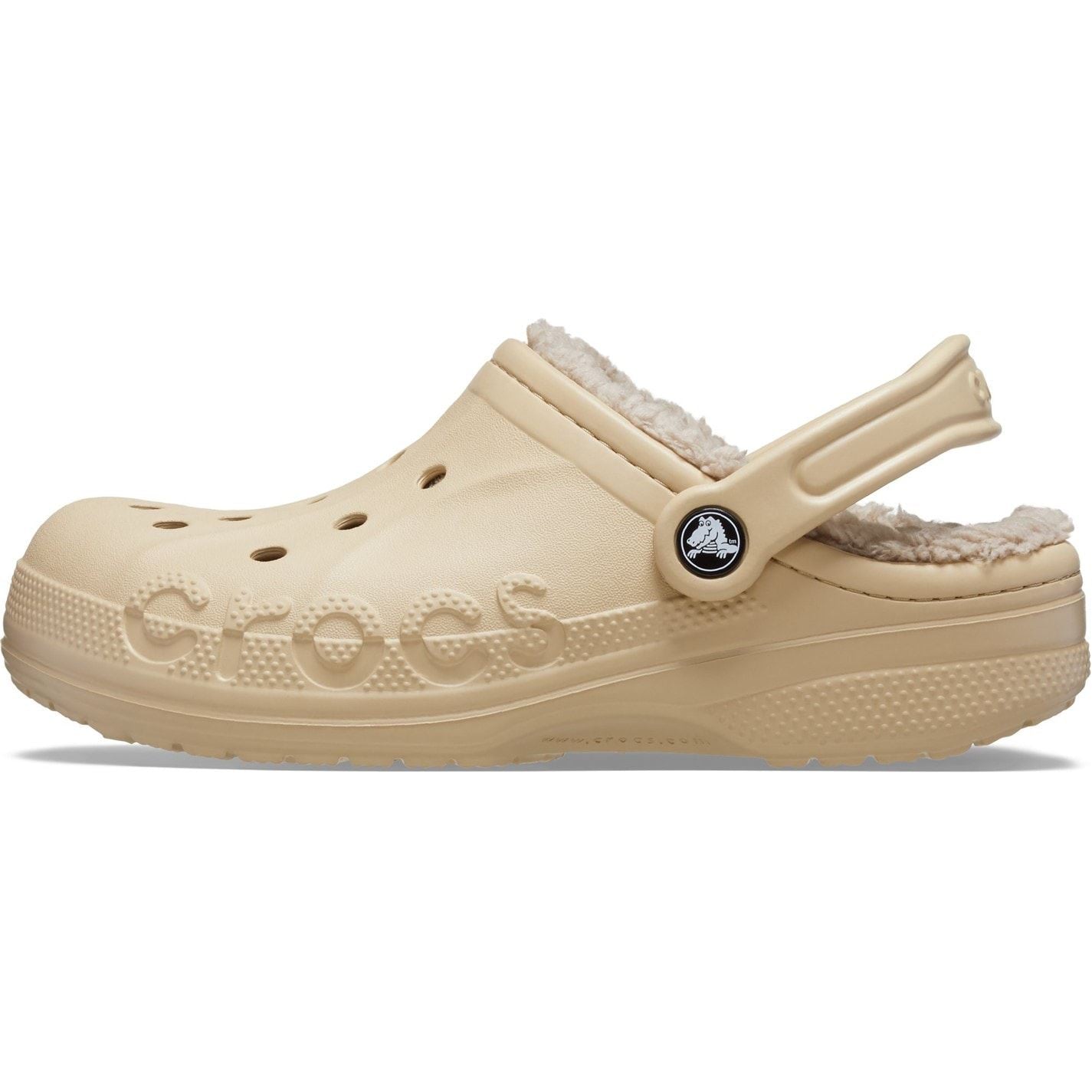 Crocs Baya Lined Flat Heel Mules