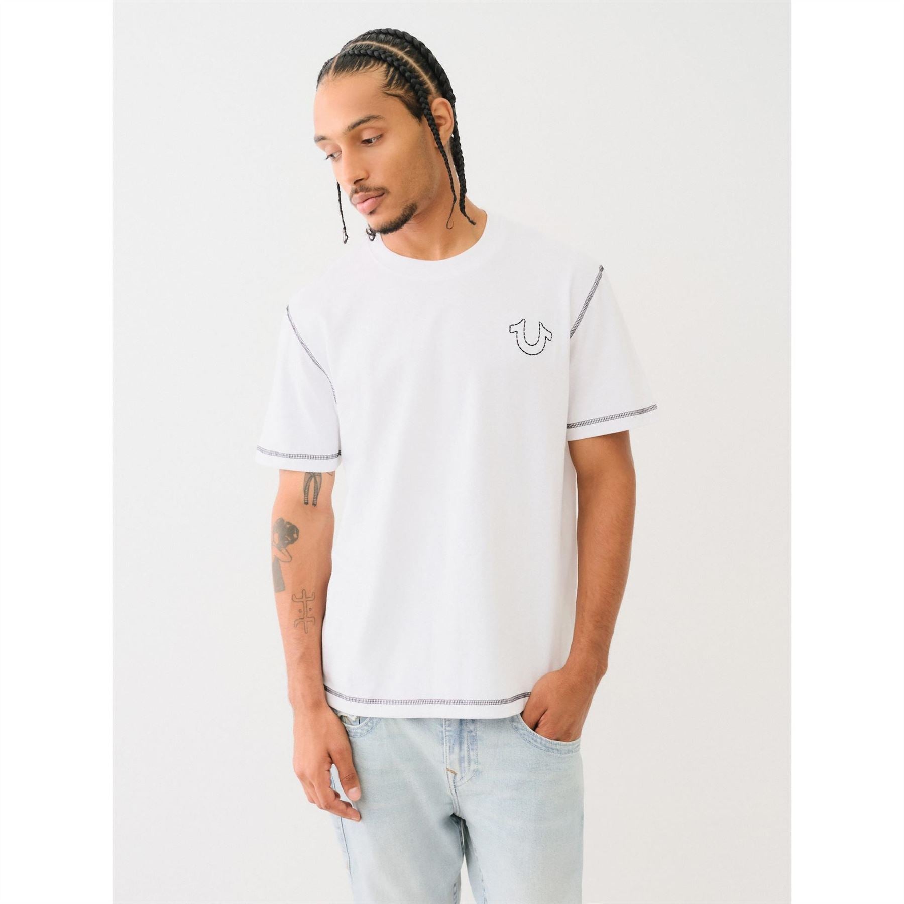 True Religion Regular Fit Stitch T-Shirt