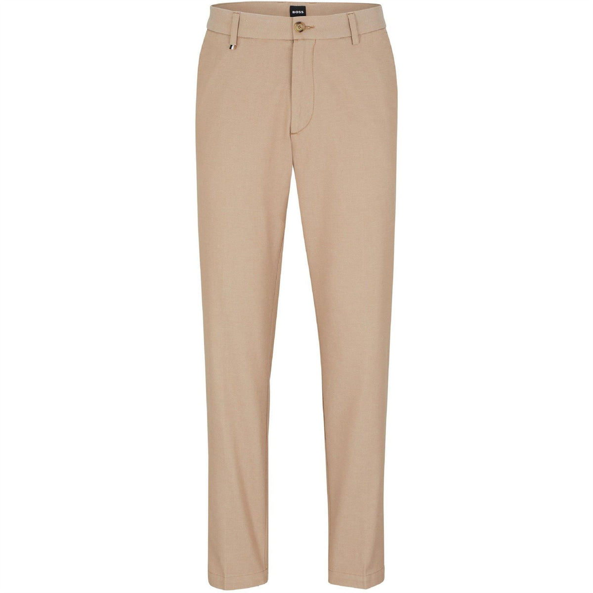 Boss Kane Solid Patterned Straight Trousers