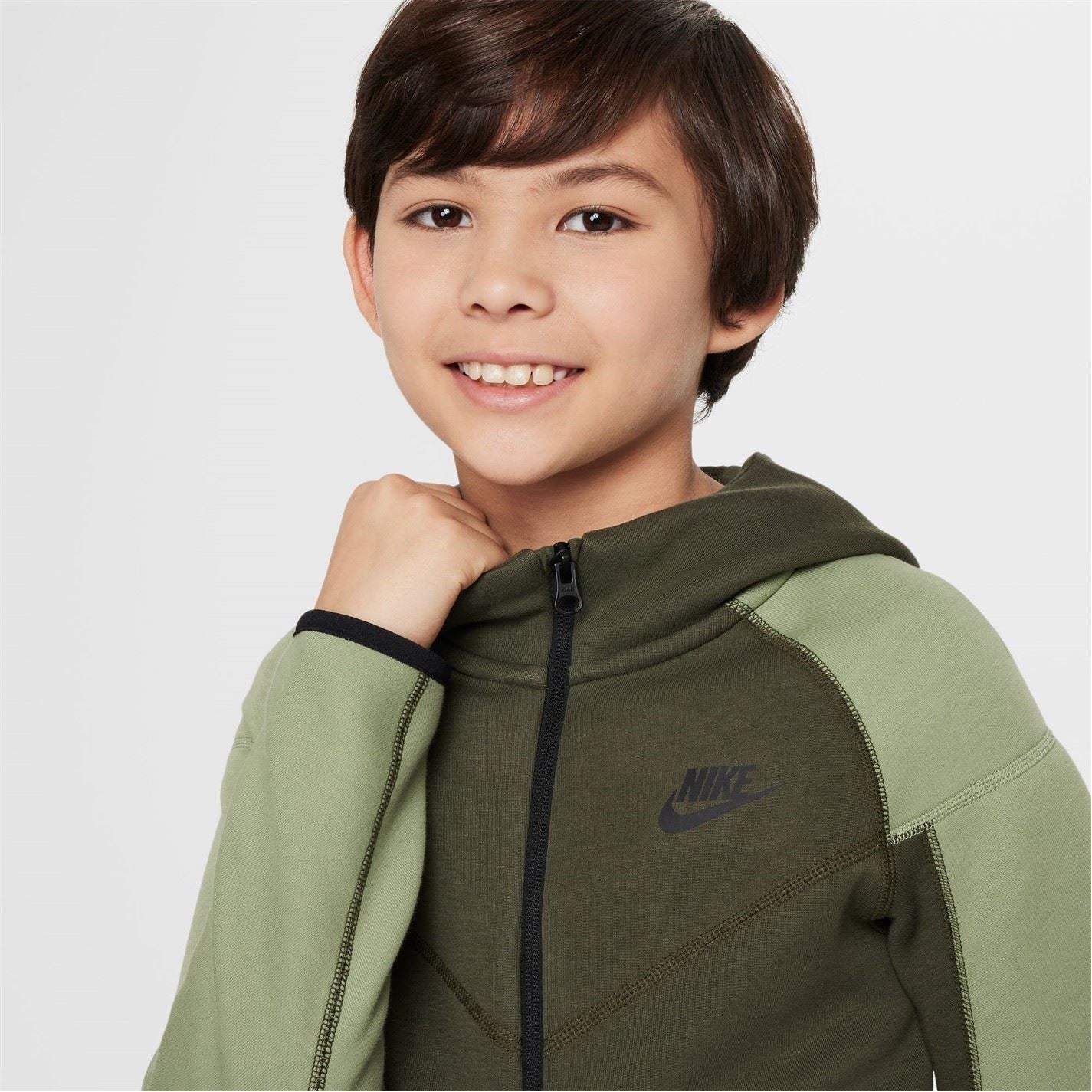 Nike Sportswear Tech Fleece Big Kids  Full Zip Hoodie