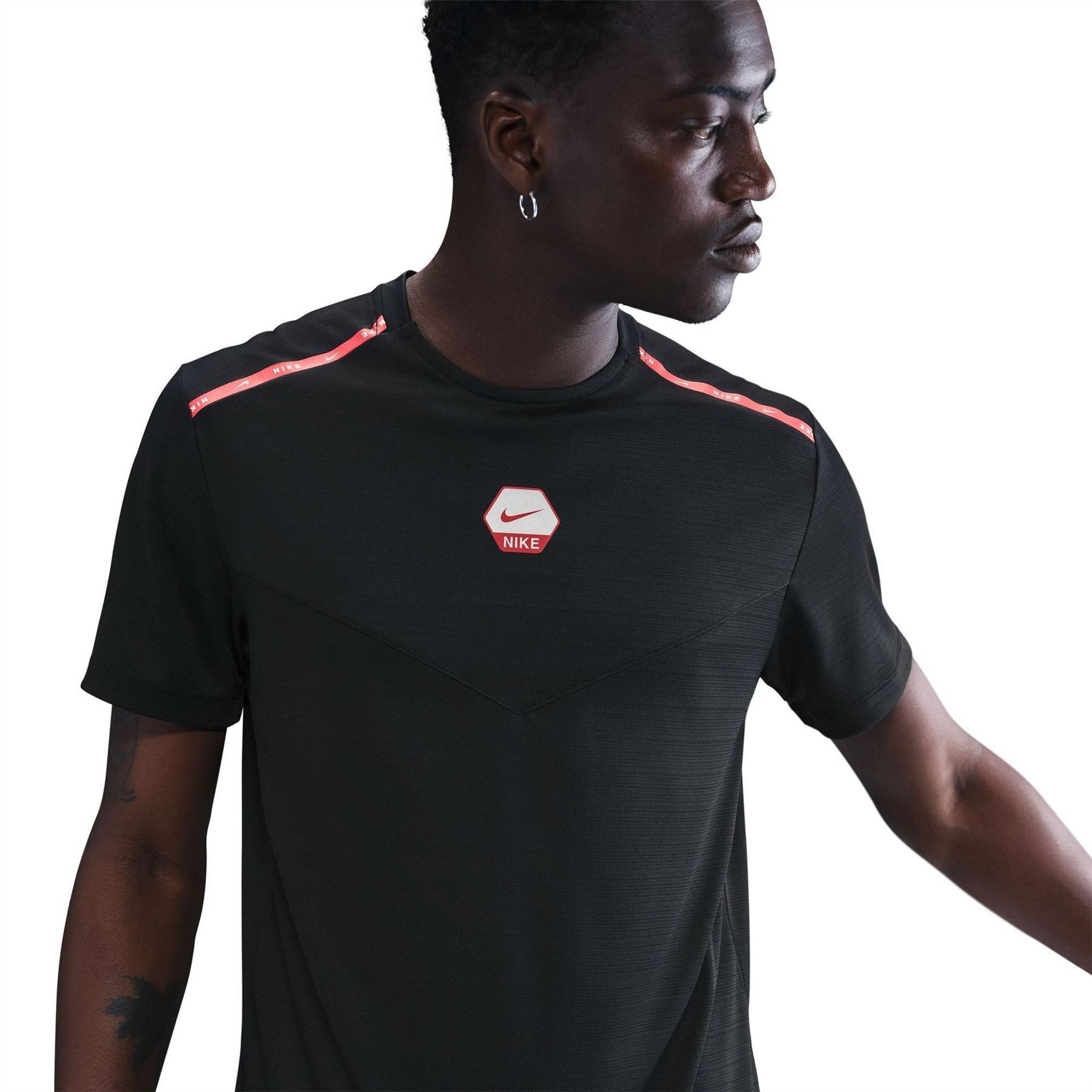 Nike Run Crew Neck Short Sleeve Jersey T-Shirt