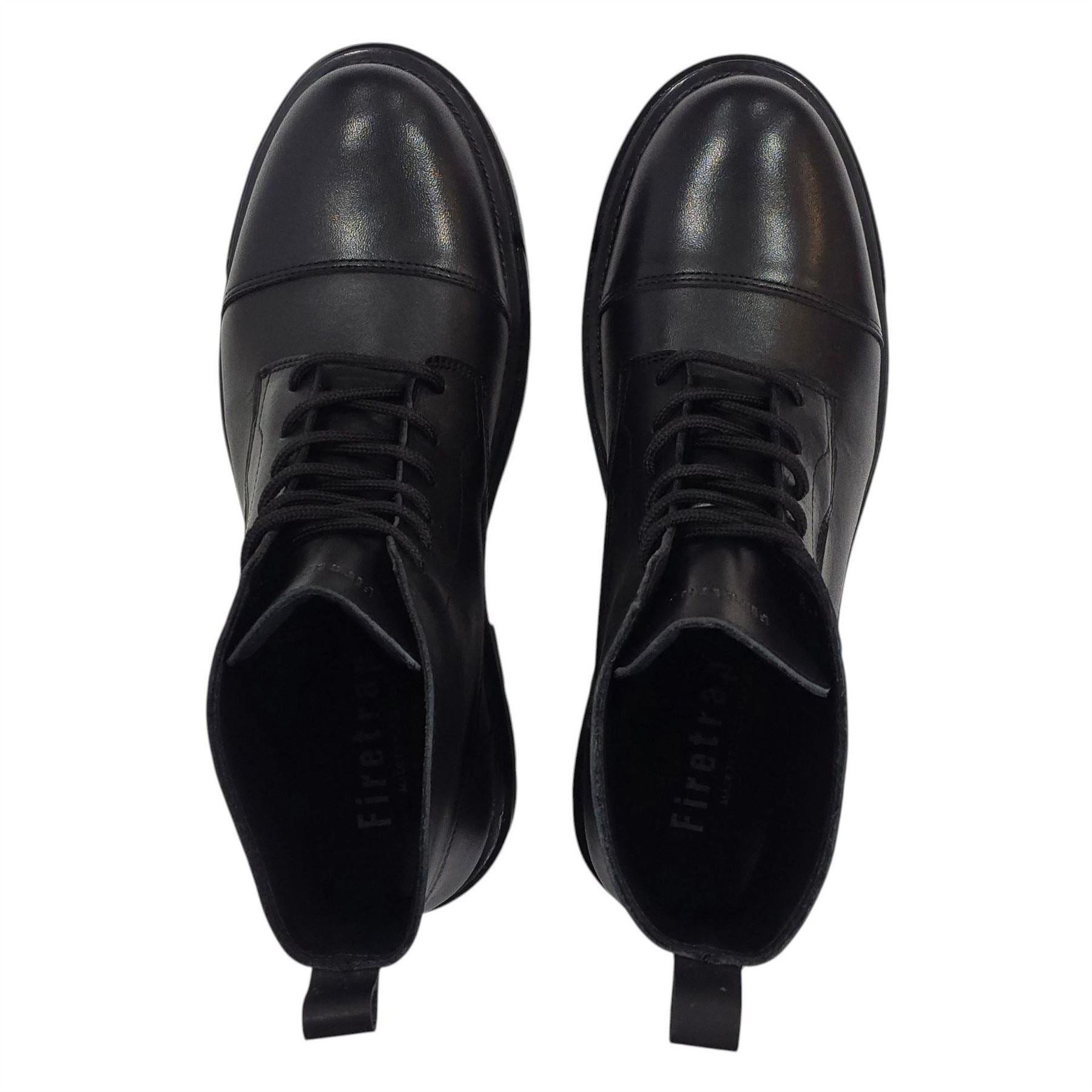 Firetrap Albon Leather Ankle Lace Up Hiker Rugged Boots