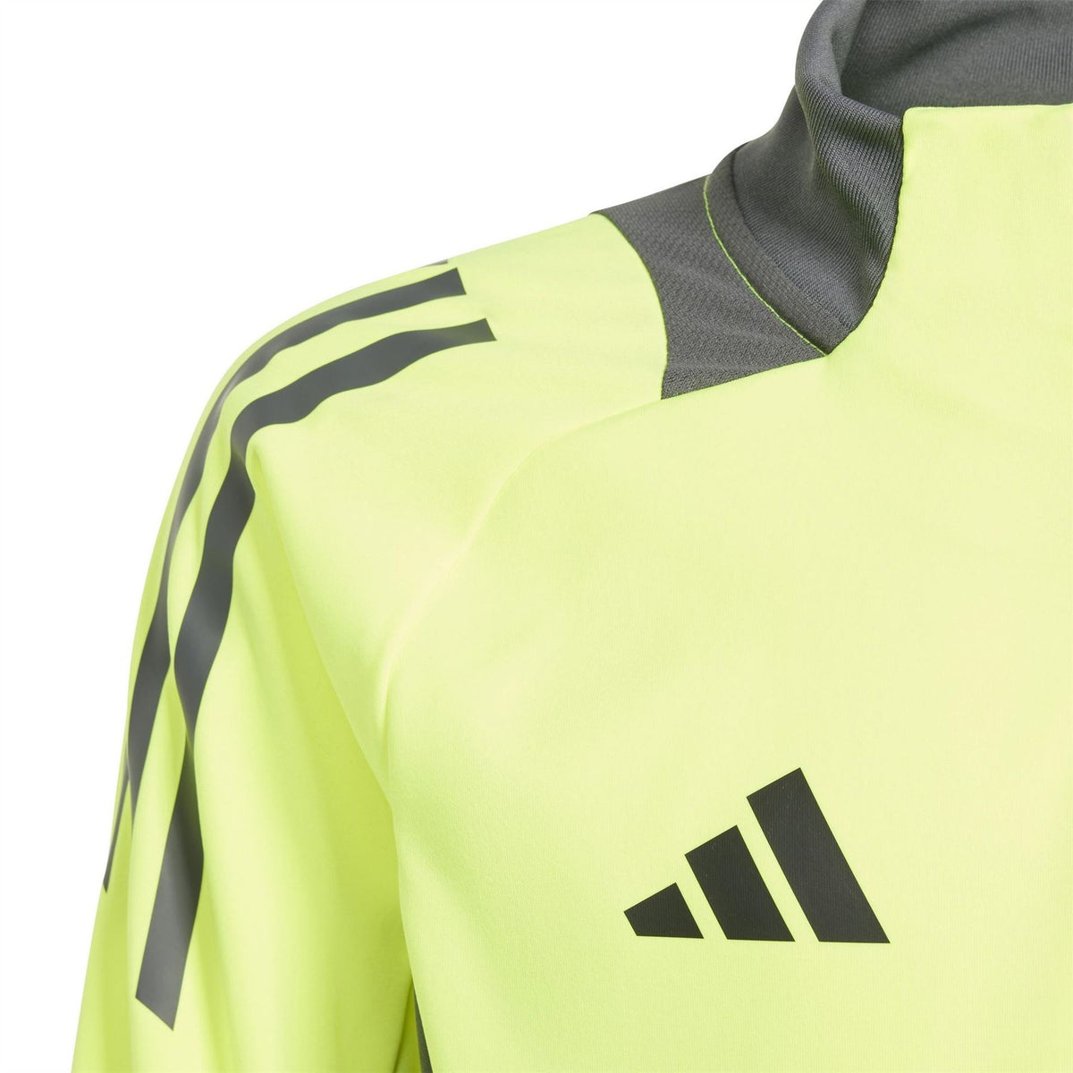 adidas Kids Three Bar Logo Funnel Neck Long Sleeve Athletic Top