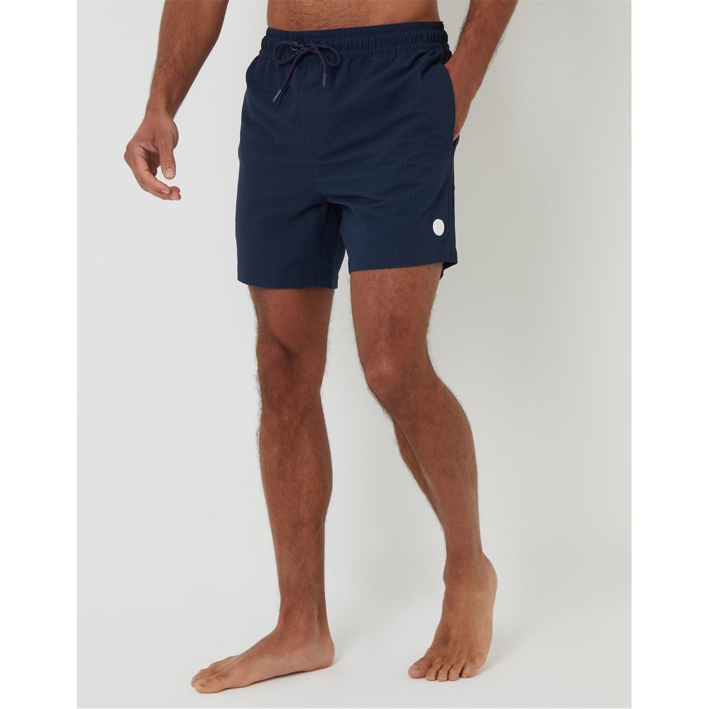 Threadbare Rola Relaxed Fit Textured Swim Shorts