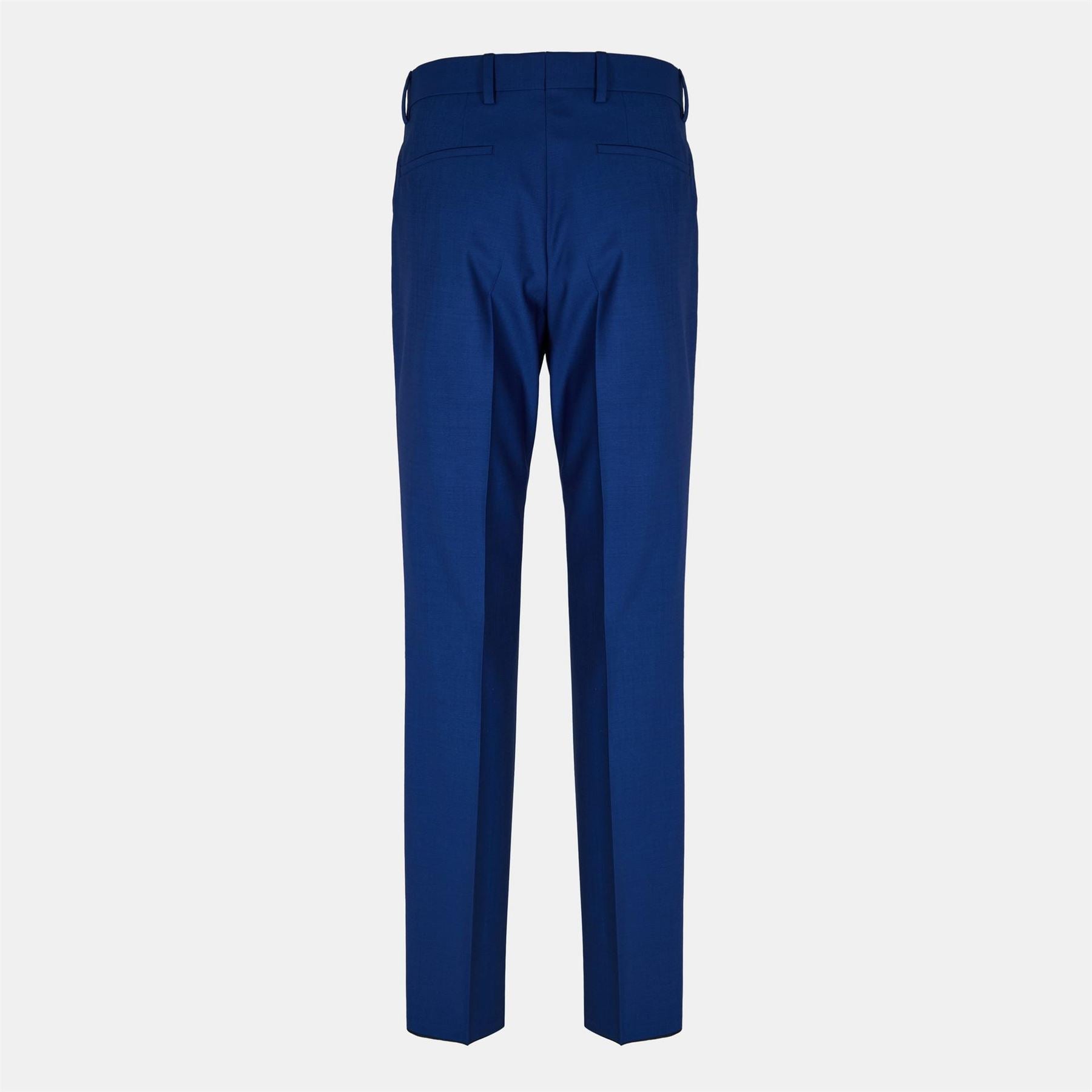 Boss Genius Solid Patterned Straight Chinos