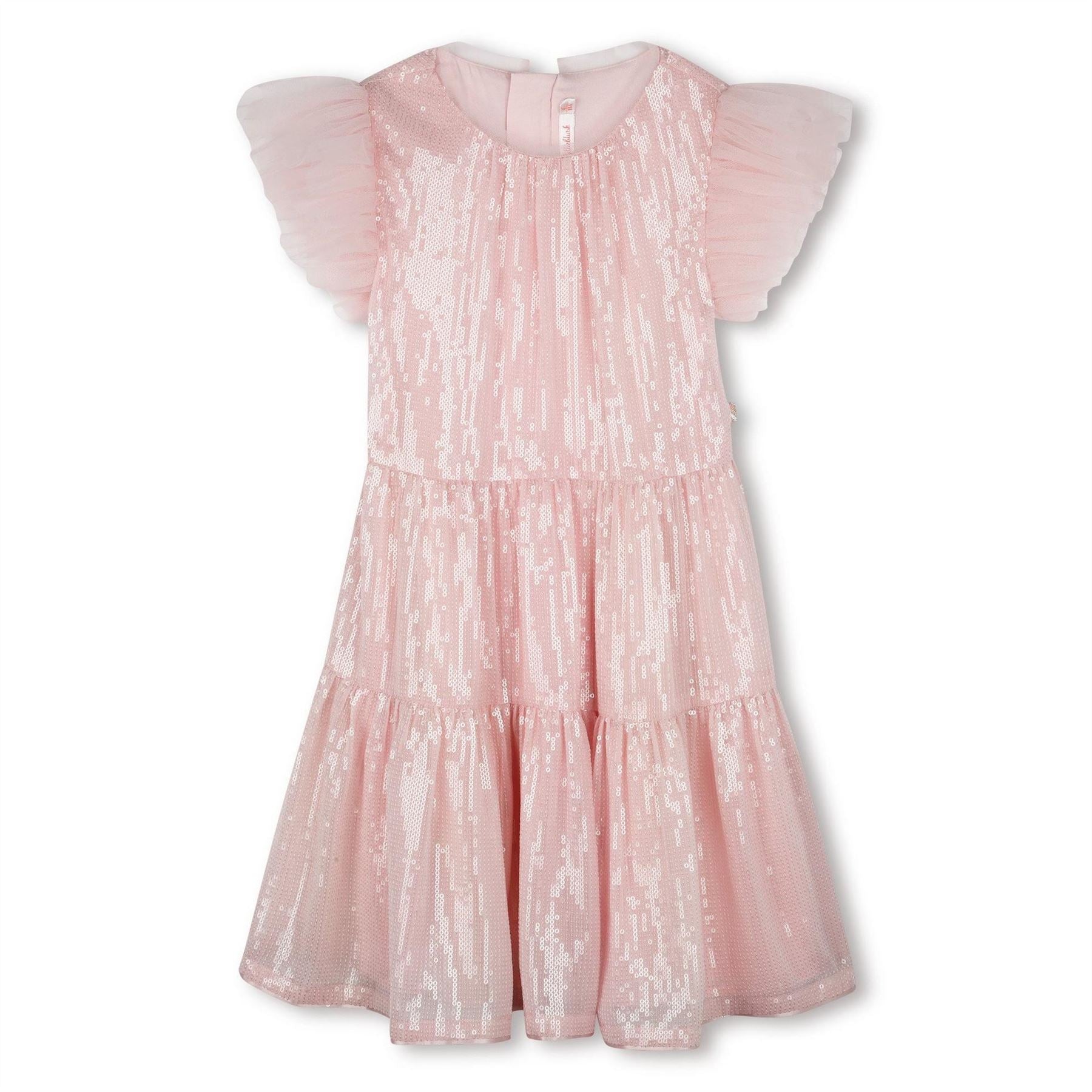 Billieblush Juniors Crew Neck Knee Length Peplum Dress