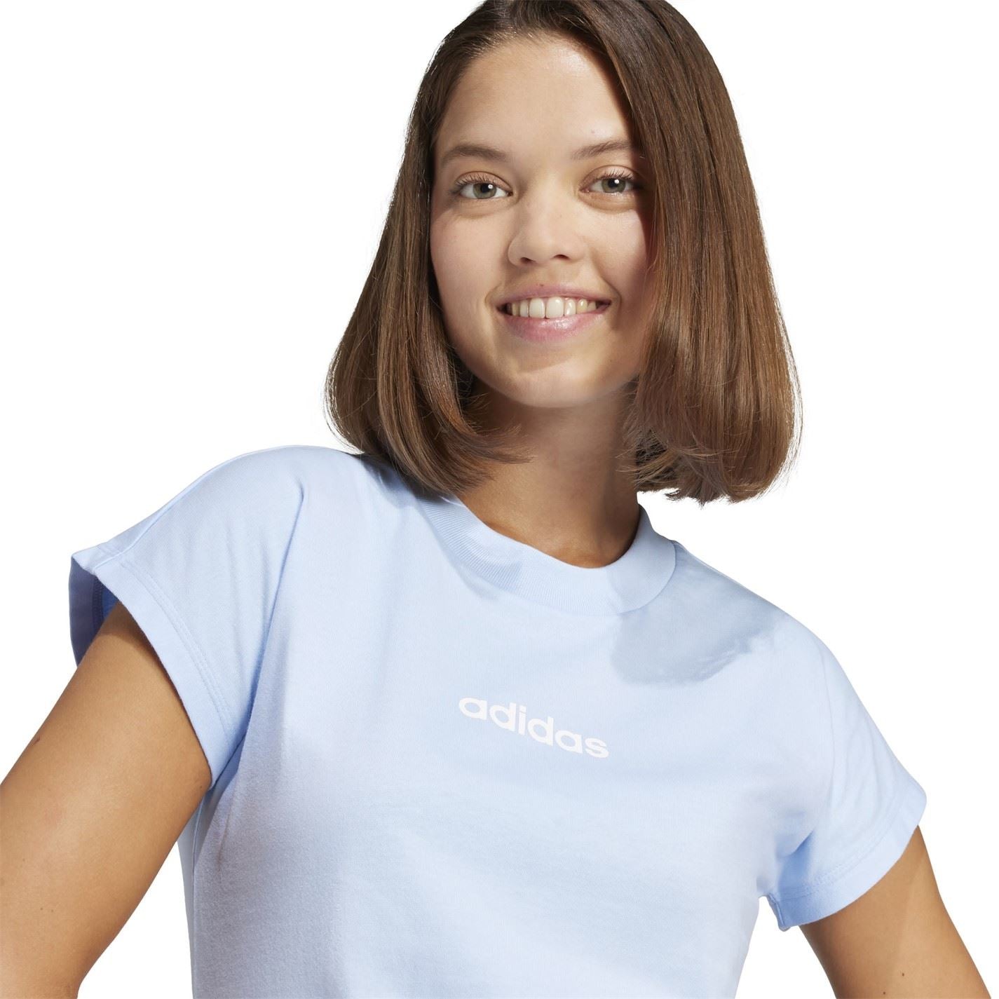 adidas Womens Essentials Linear Cotton T-Shirt