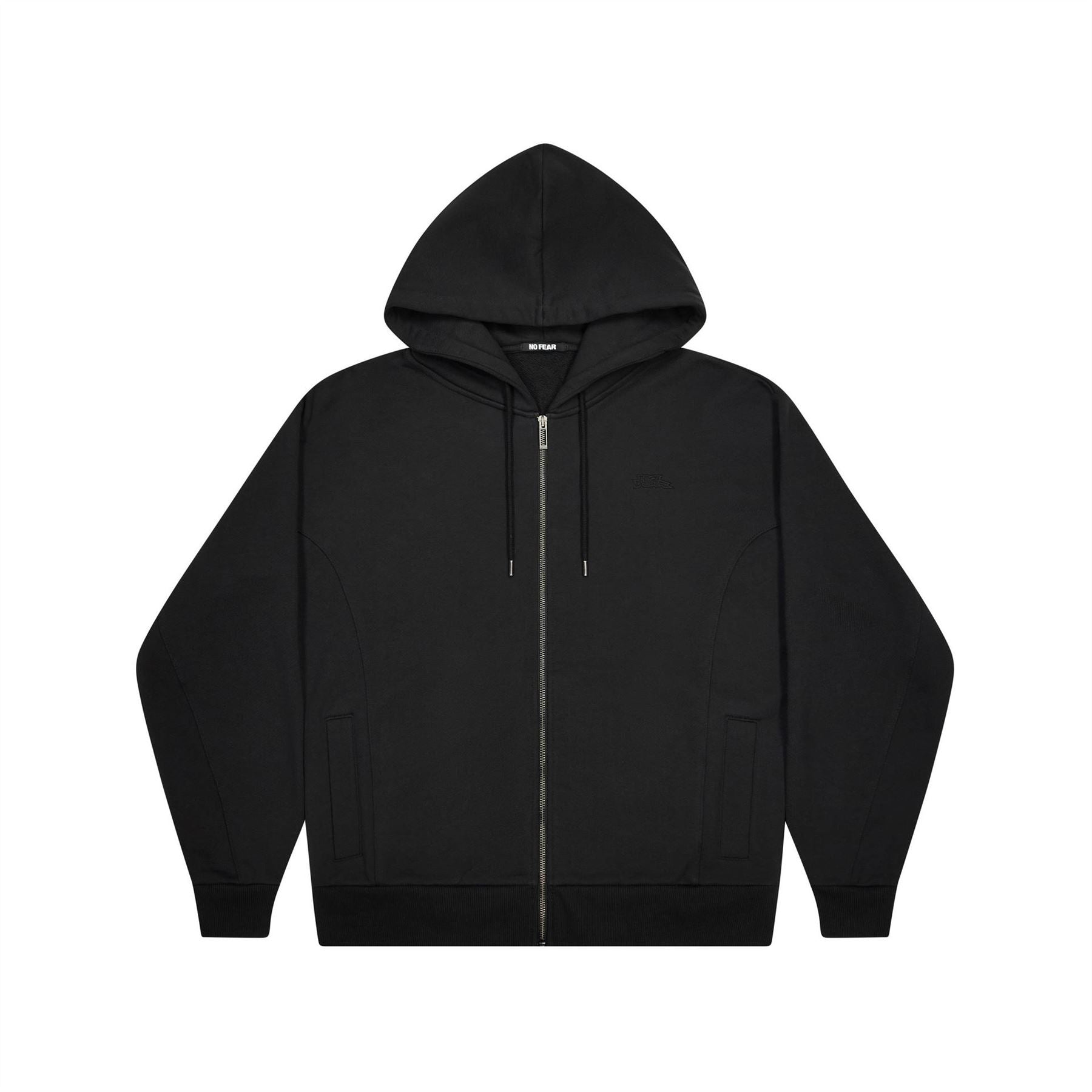 No Fear Milit Cotton Long Sleeve Oversized Fit Zip Hoodie