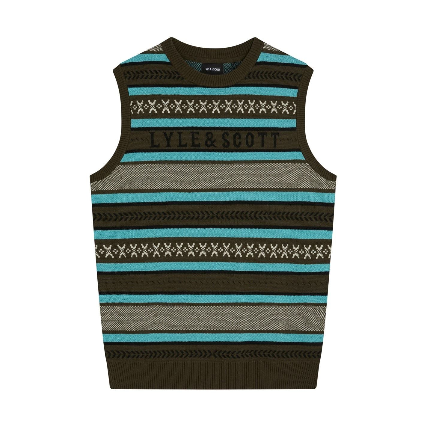 Lyle and Scott Glen Fair Regular Fit Short Vest