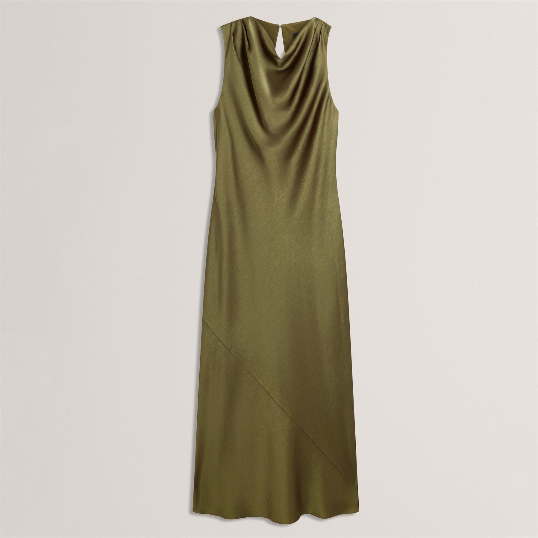 Ted Baker Baker Sleeveless Cowl Neck Satin Midi Dress