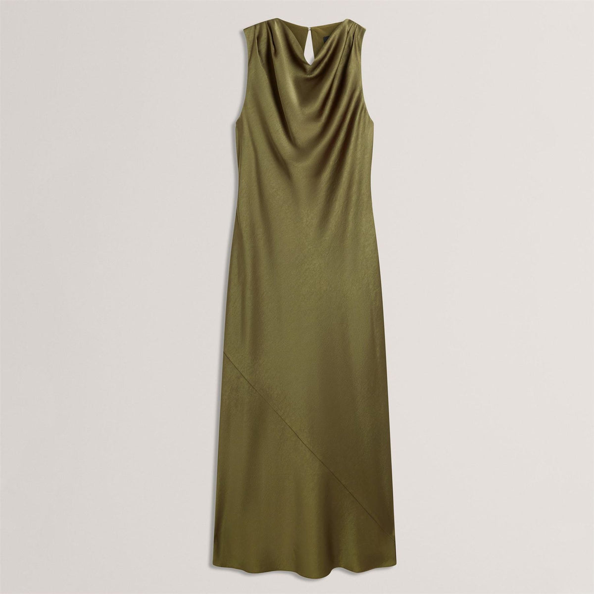 Ted Baker Baker Sleeveless Cowl Neck Satin Midi Dress