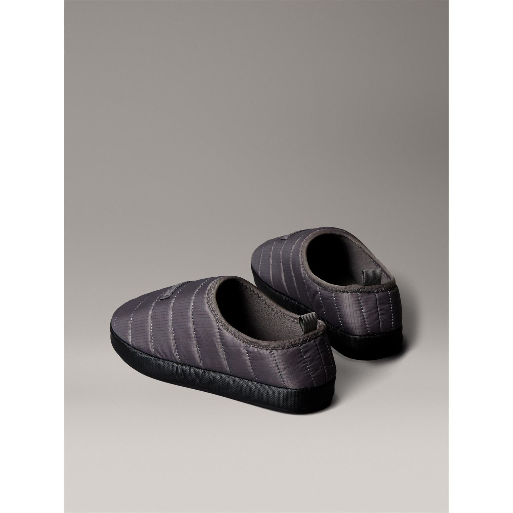 Calvin Klein Puffer Moccasin Slippers with Closed Toe