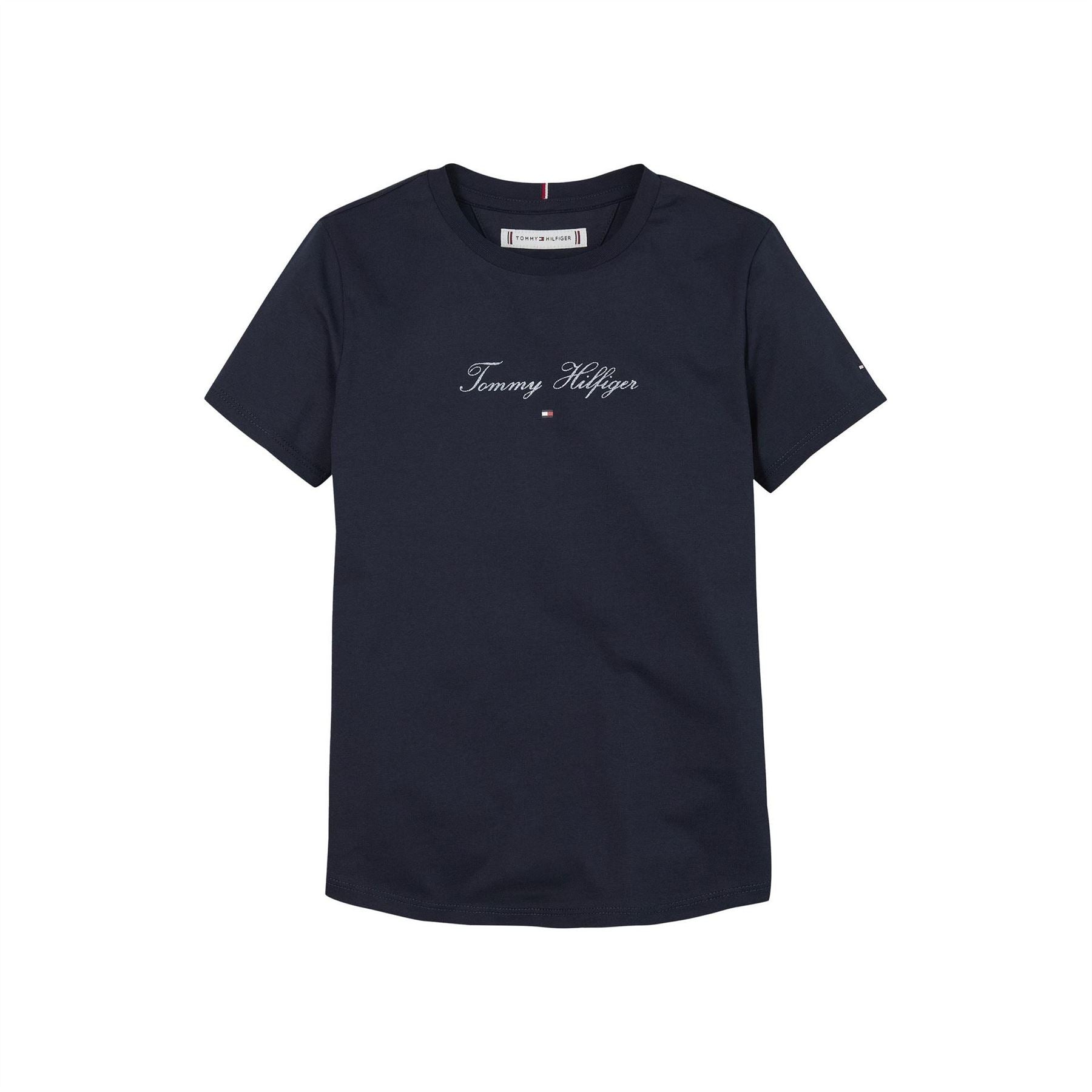 Tommy Hilfiger Script Slim Short Sleeve Crew Neck T-Shirt