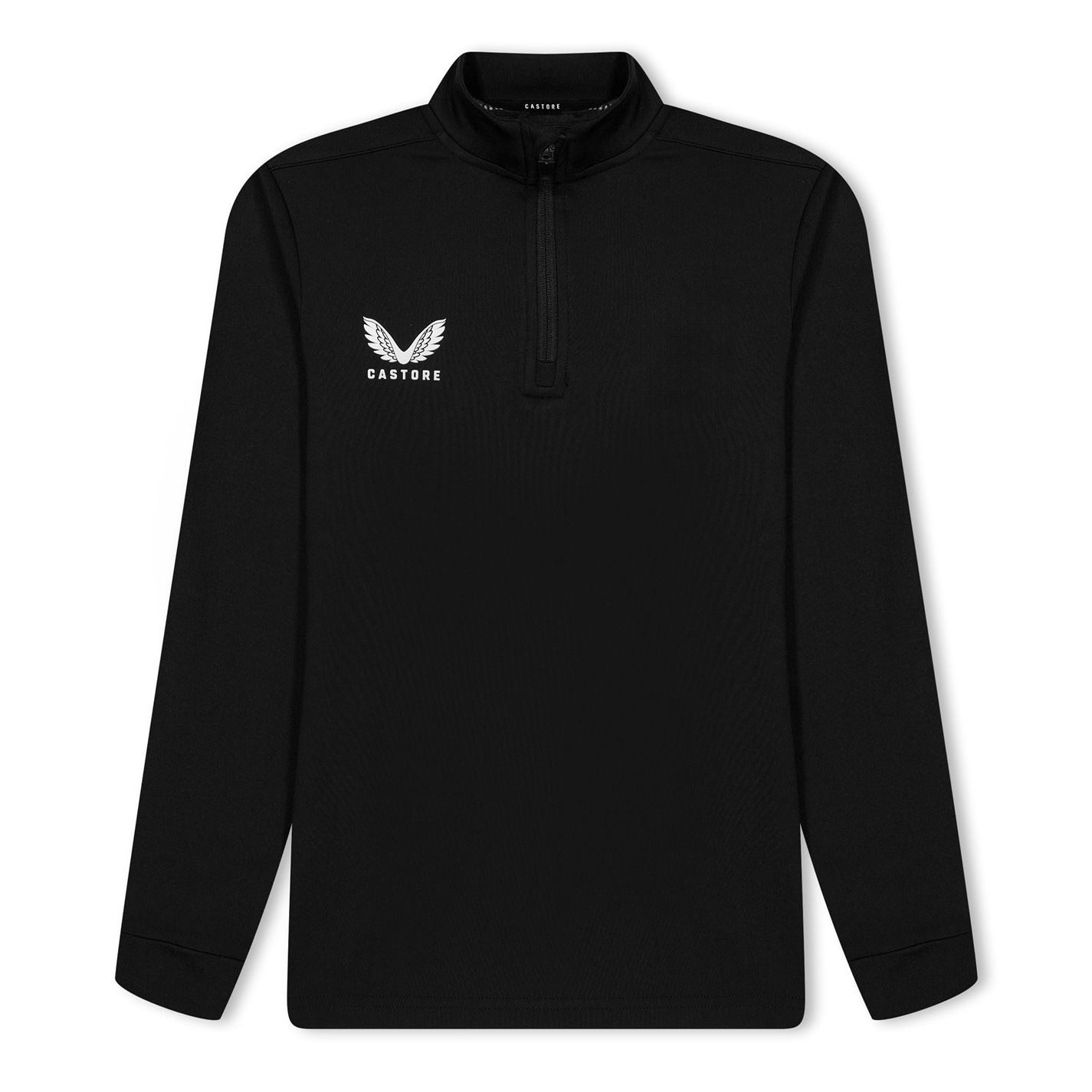 Castore Zip Neck Long Sleeve Rib Sweatshirt