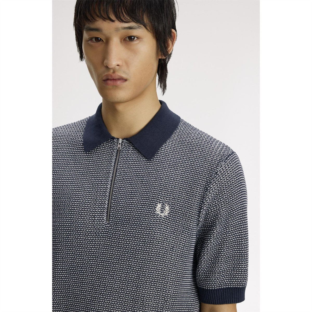 Fred Perry Txtrd Knt Sszip