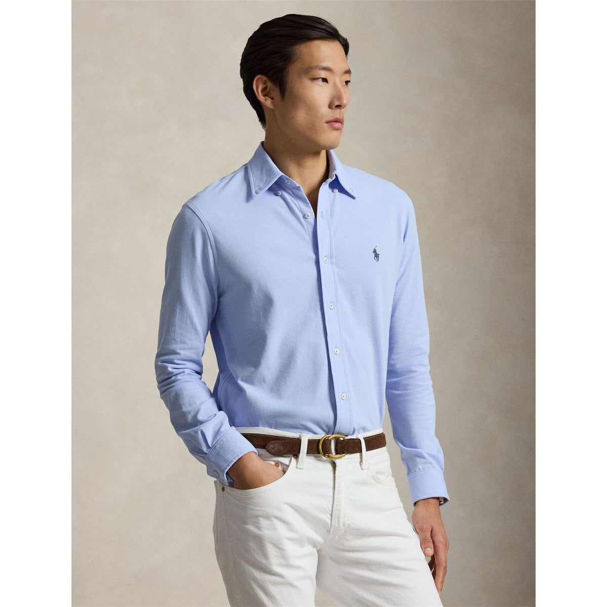 Polo Ralph Lauren Slim Fit Button Down Plain Shirt