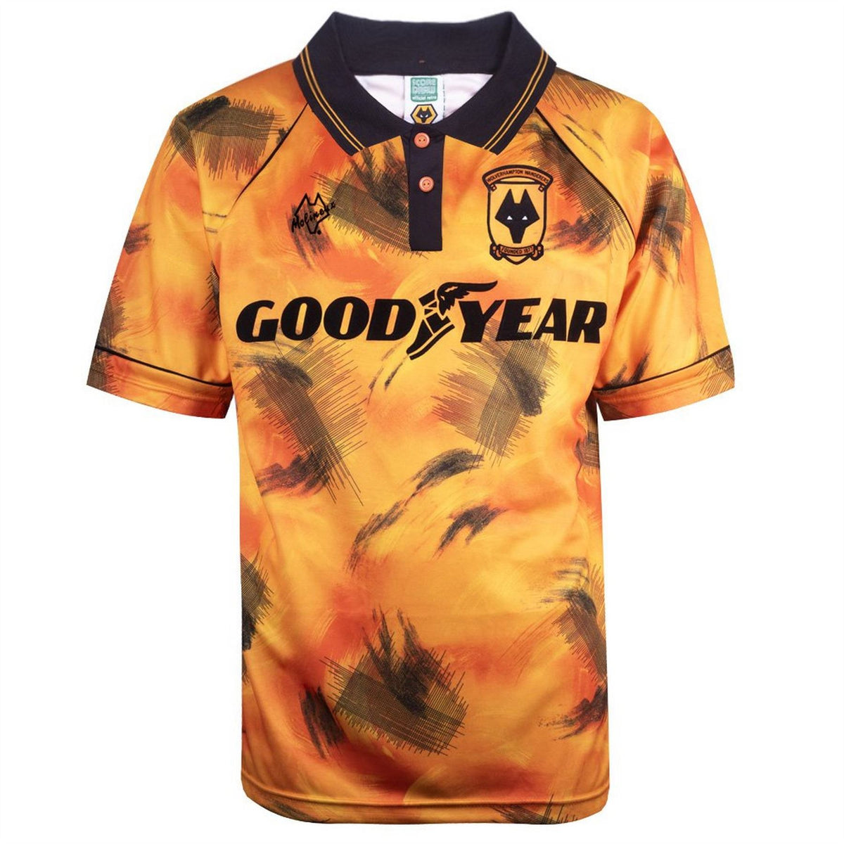 Score Draw Wolverhampton Wanderers Home Shirt 1993