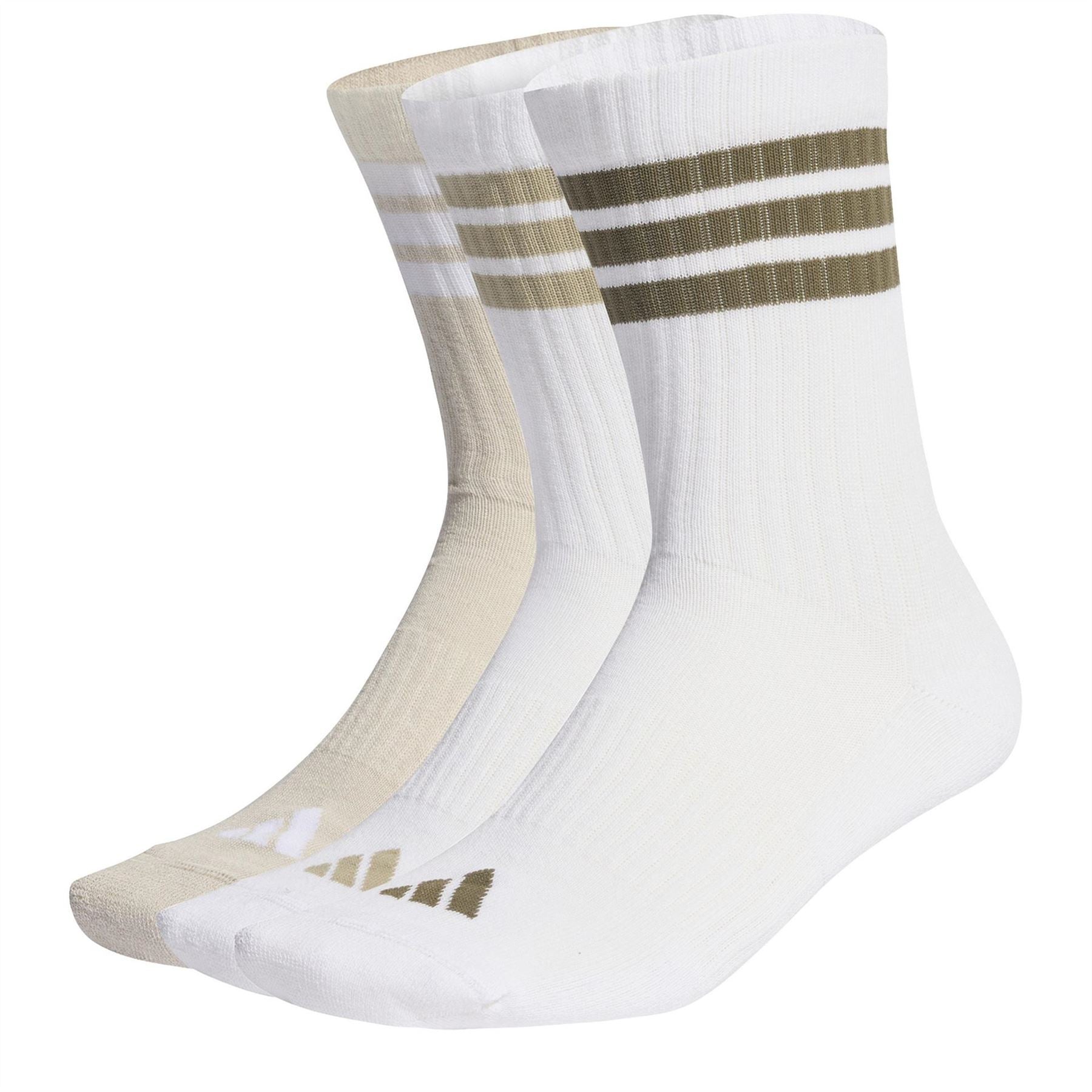 adidas 3 Pack Crew Socks Adults