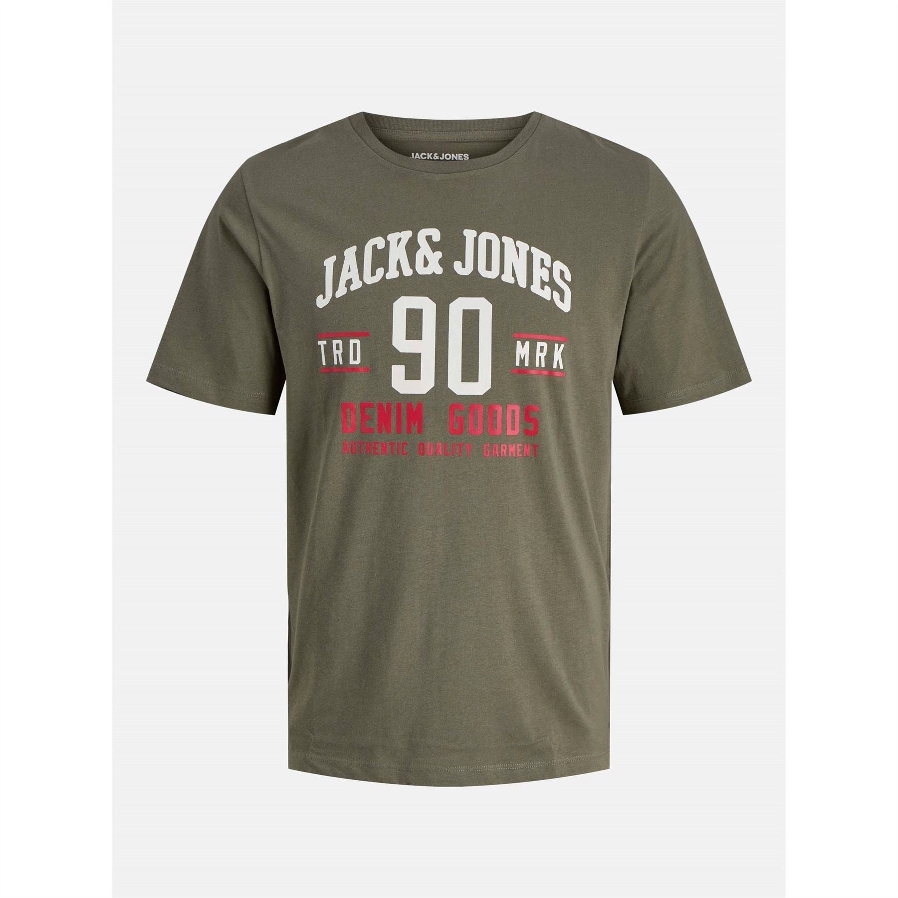 Jack and Jones Mens Ethan 3 Pack Short Sleeve T-Shirt