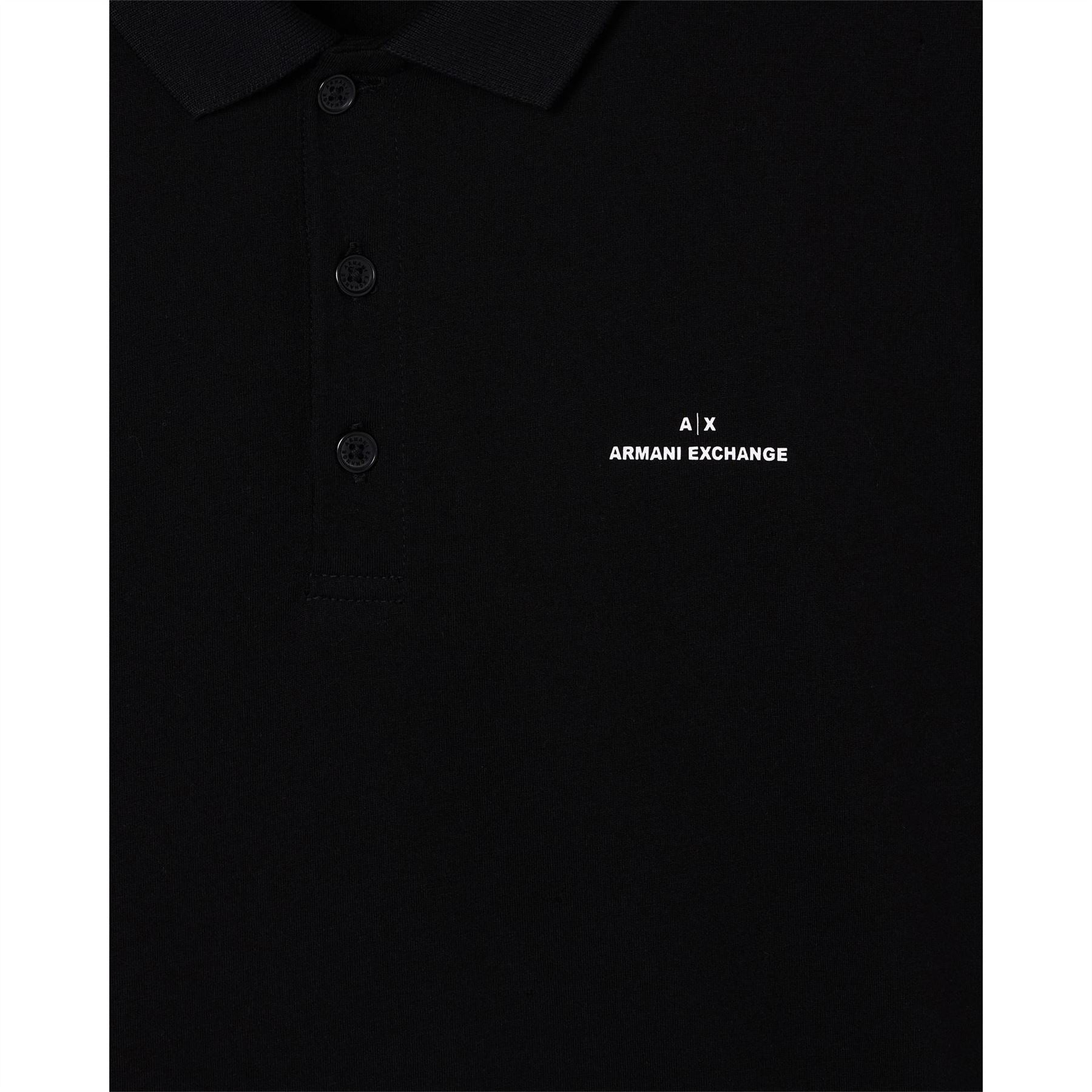 Armani Exchange Exchange Collared Neck Short Sleeve Polo Shirt