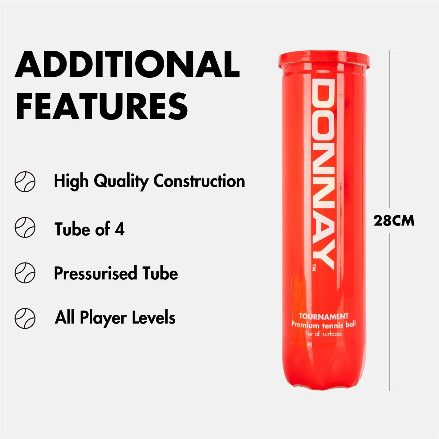 Donnay Adults Tournament Tennis Balls