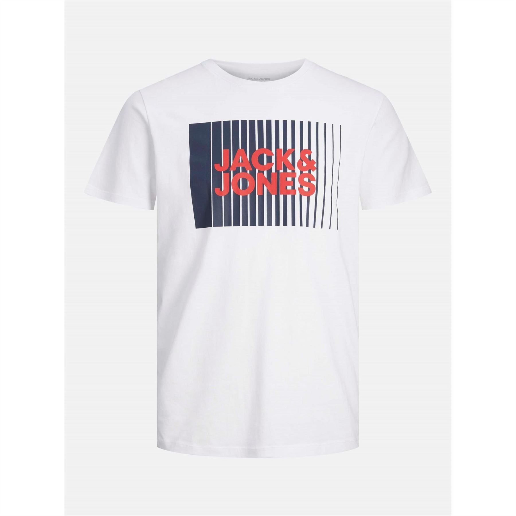 Jack and Jones Mens Logo Play Short Sleeve T-Shirt