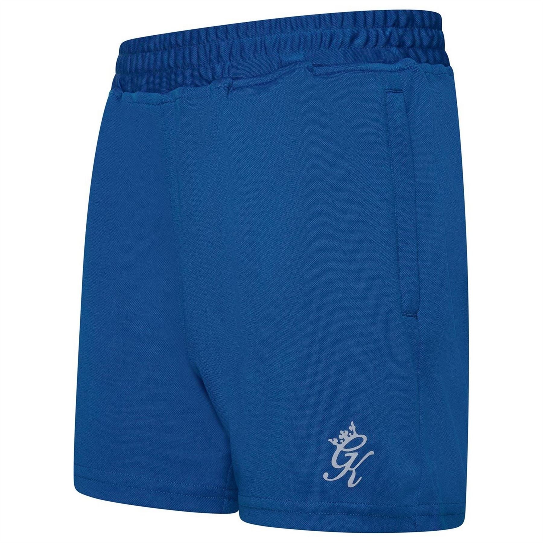 Gym King Gymki Lightweight Poly Sonic Blue Tracksuit Shorts