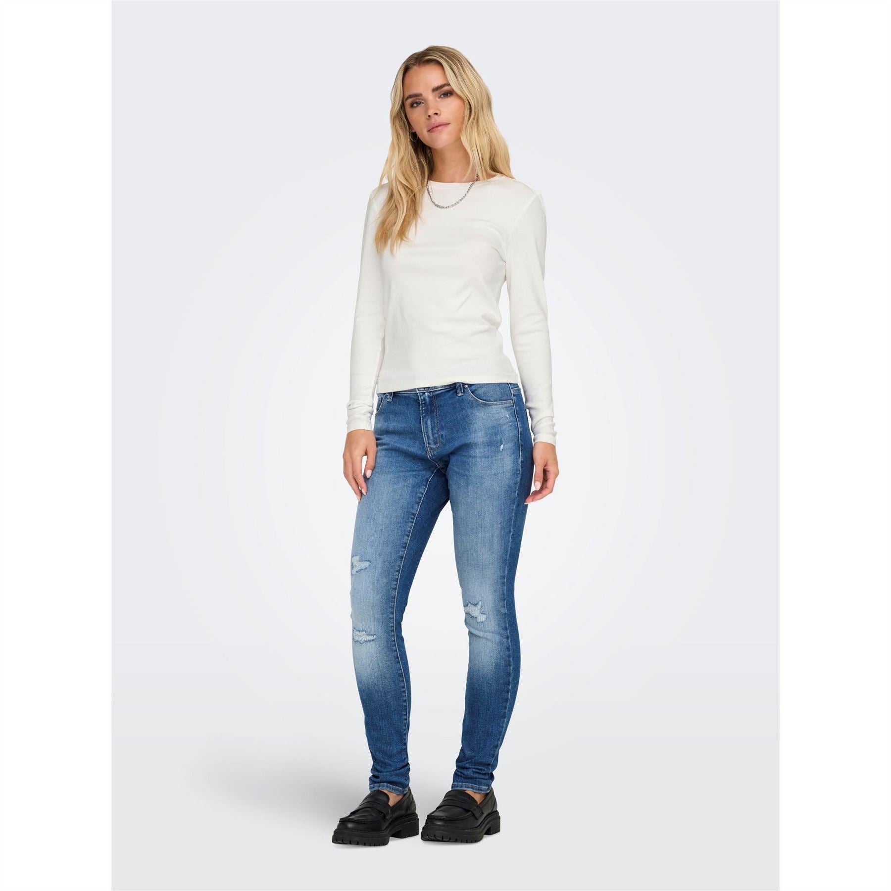 Only Crew Neck Long Sleeve Regular Fit T-Shirt