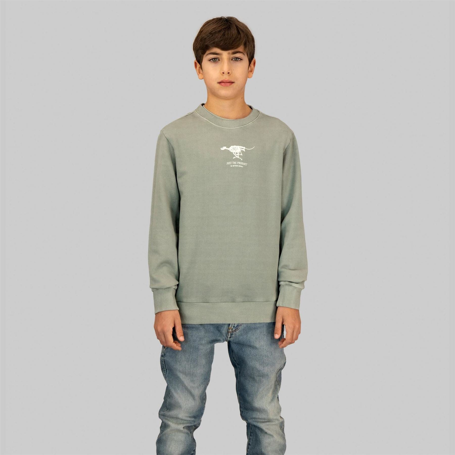 G Star Junior Crew Neck Regular Fit Sweatshirt