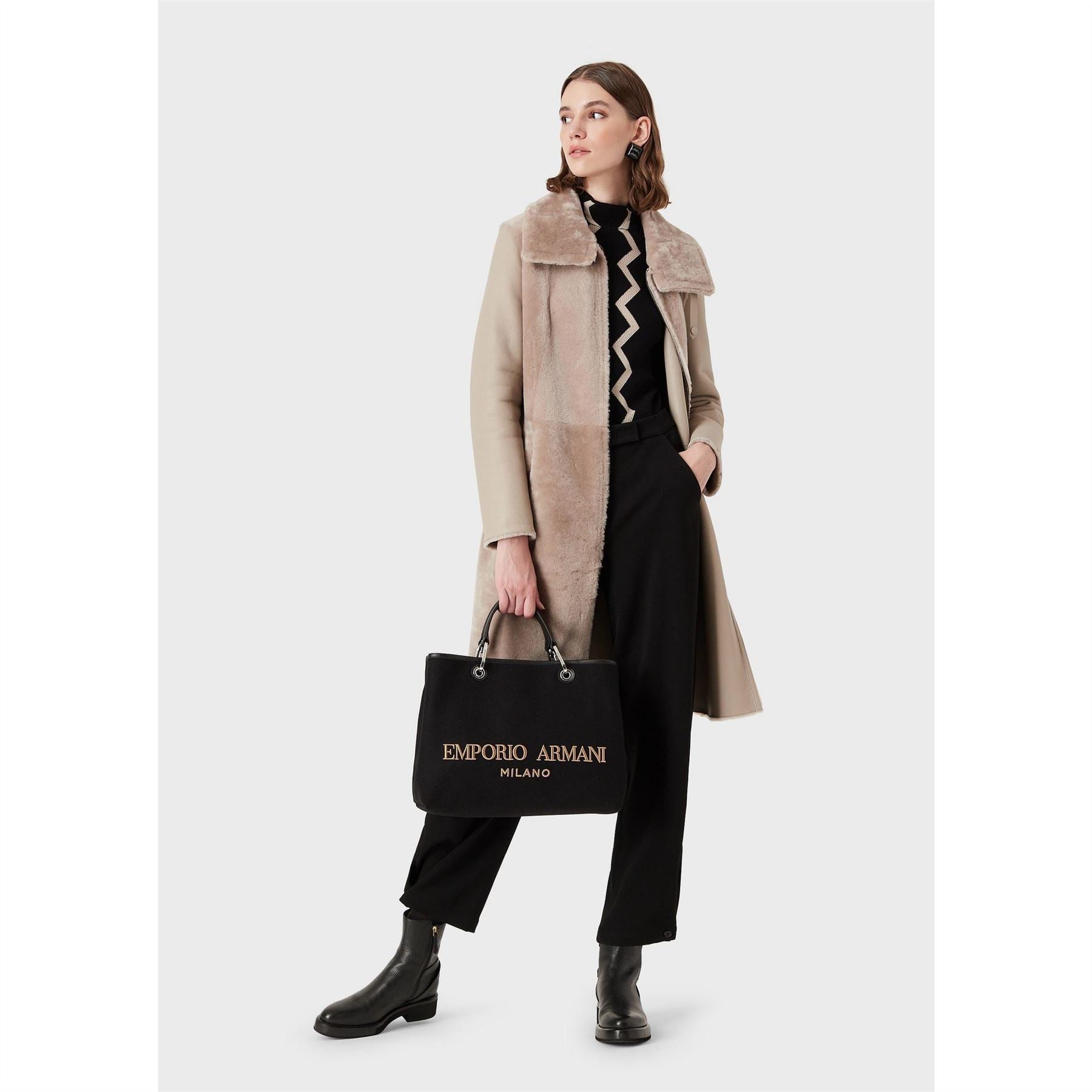 Emporio Armani Cntrouserst Relaxed Coat