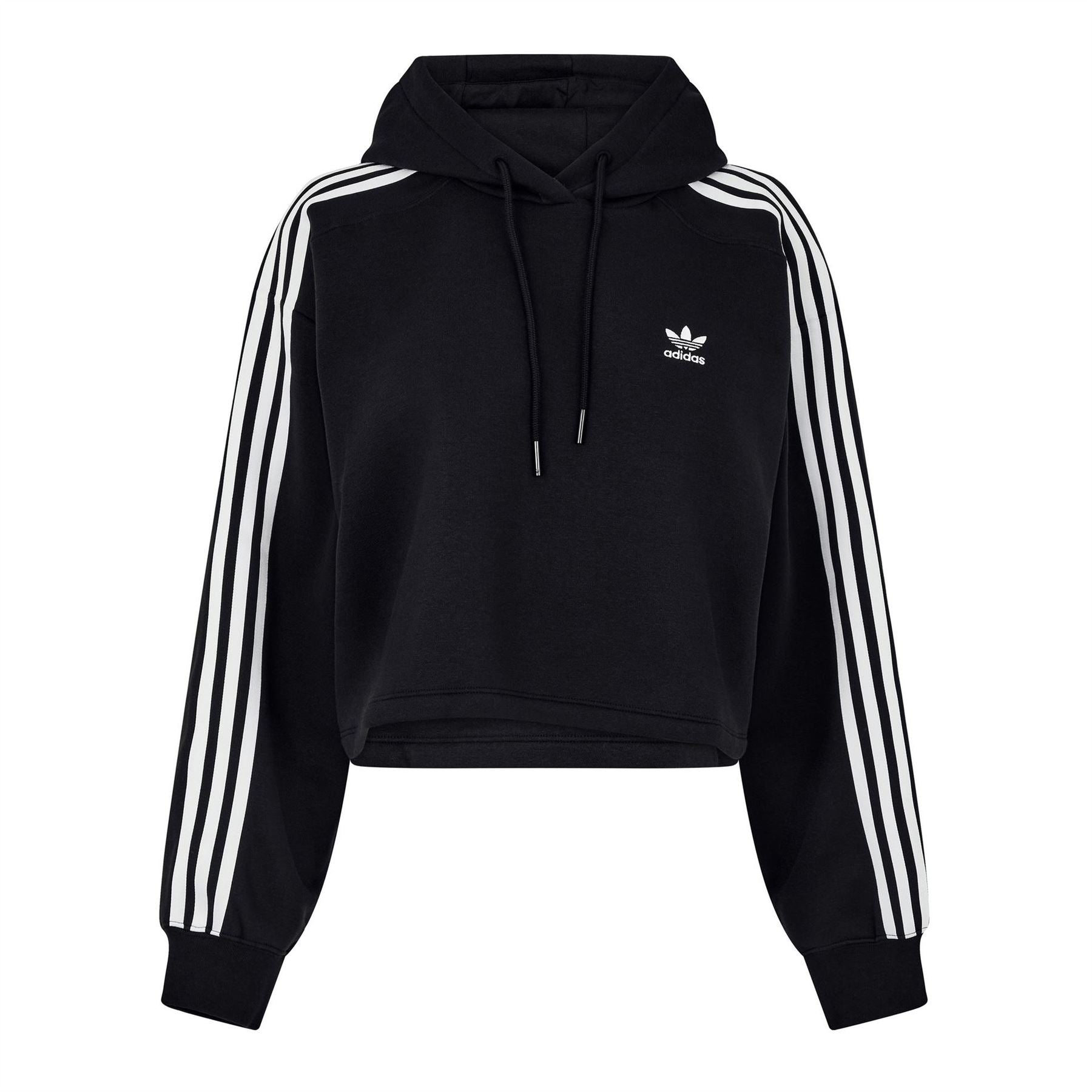 adidas Originals Cropped Hooded Relaxed Fit Sweatshirt