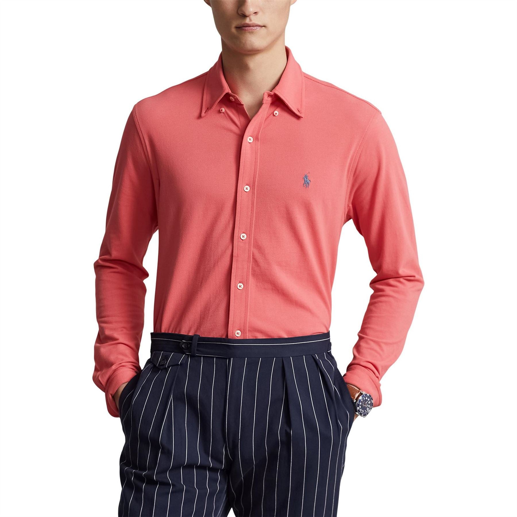 Polo Ralph Lauren Slim Fit Button Down Plain Shirt